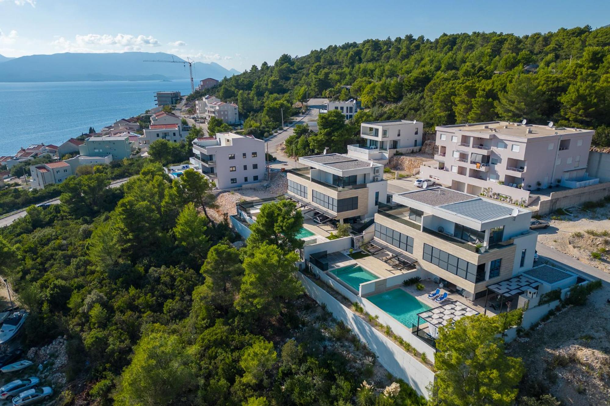 Villa Adria View Exklusive Villa am Meer mit Pool und BBQ für 8 Personen