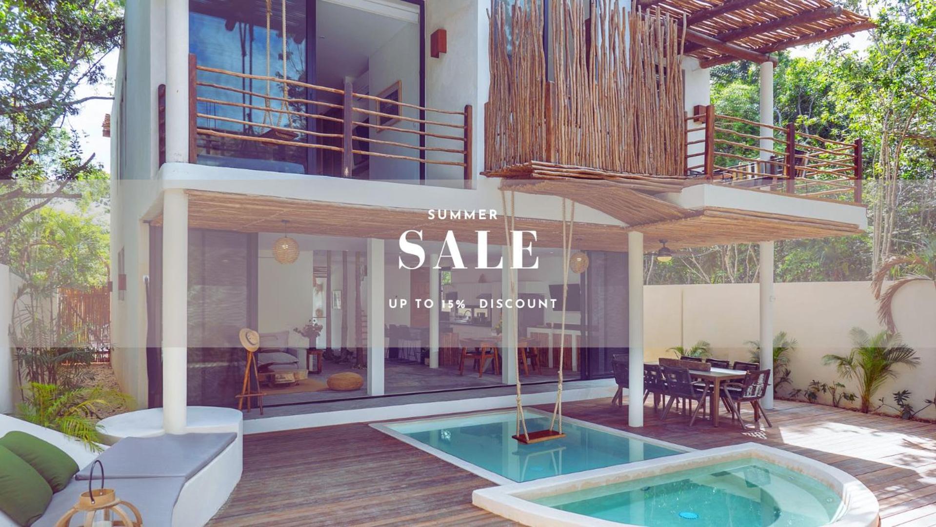 Tulum Villa 4BR Jacuzzi Private Pool Gated community