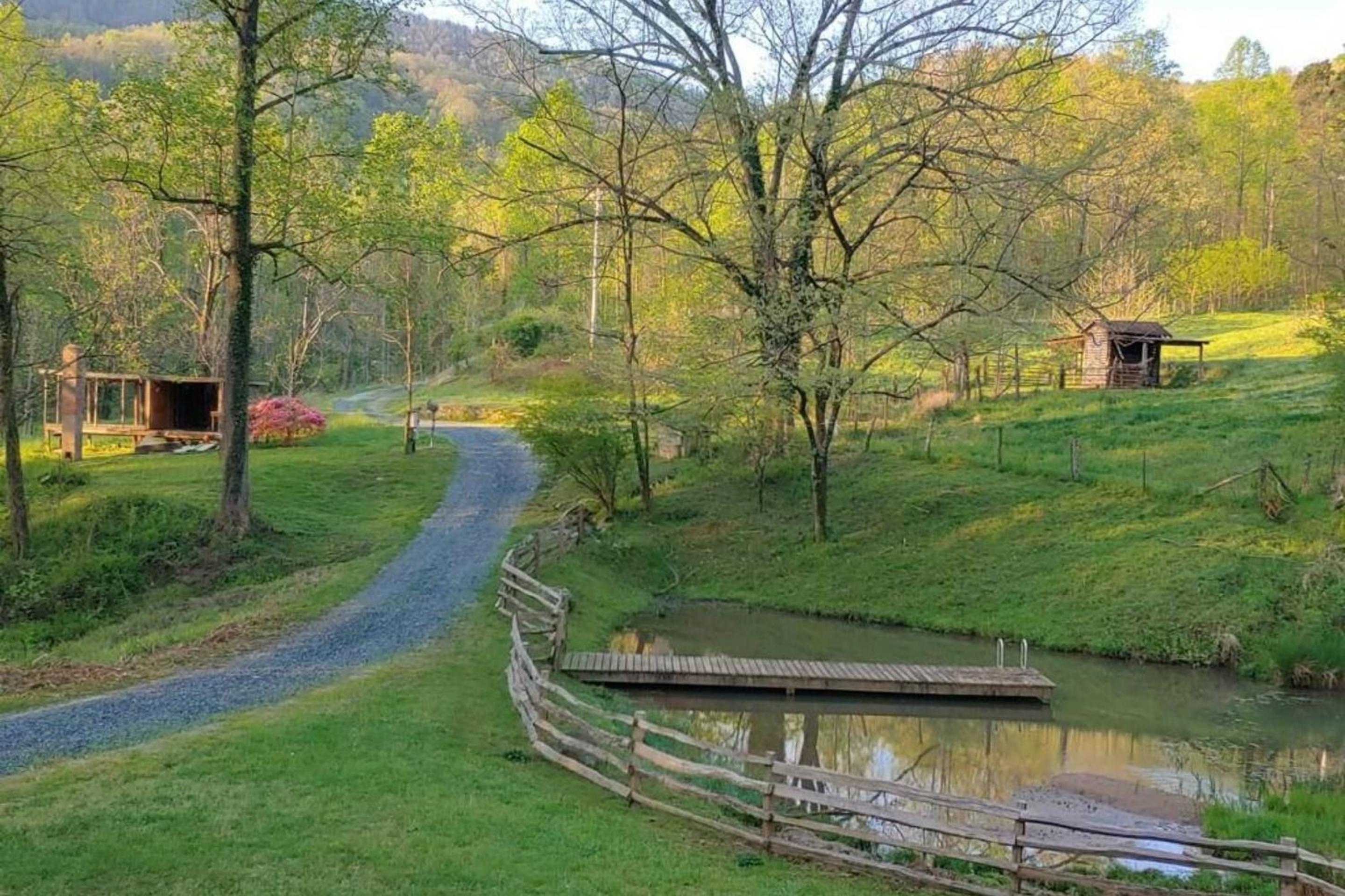 Charming Blue Ridge Cabin Private Pond and Waterfall Deer Haven by AvantStay
