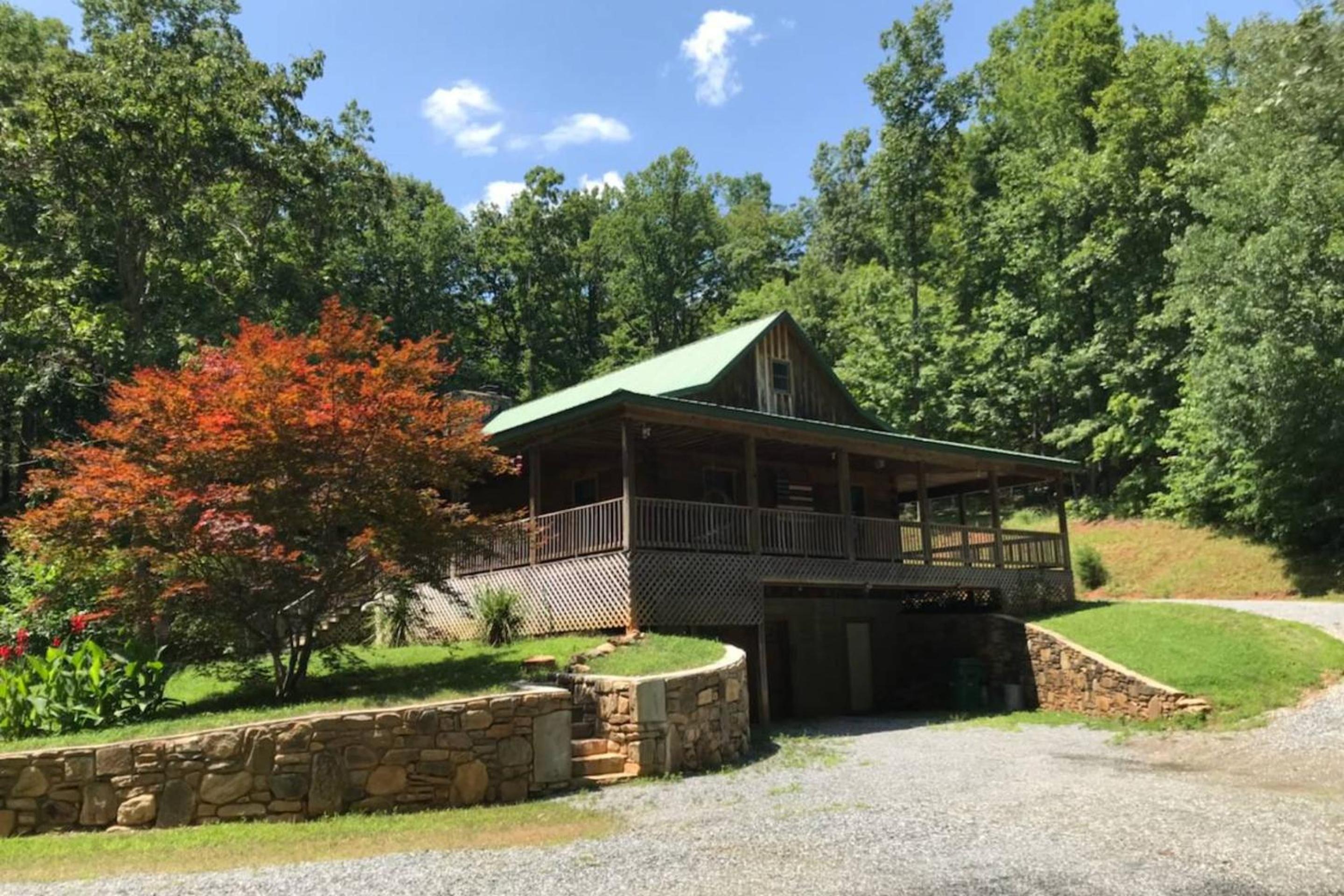 Charming Blue Ridge Cabin Private Pond and Waterfall Deer Haven by AvantStay