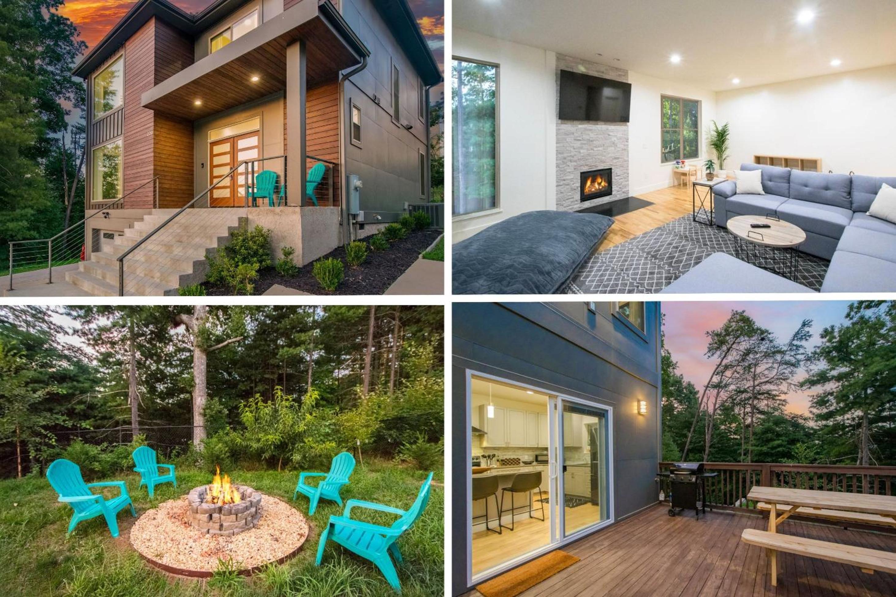 Hot Tub Fire Pit Mountain Views 10min to AVL Modern Escape by Avanstay