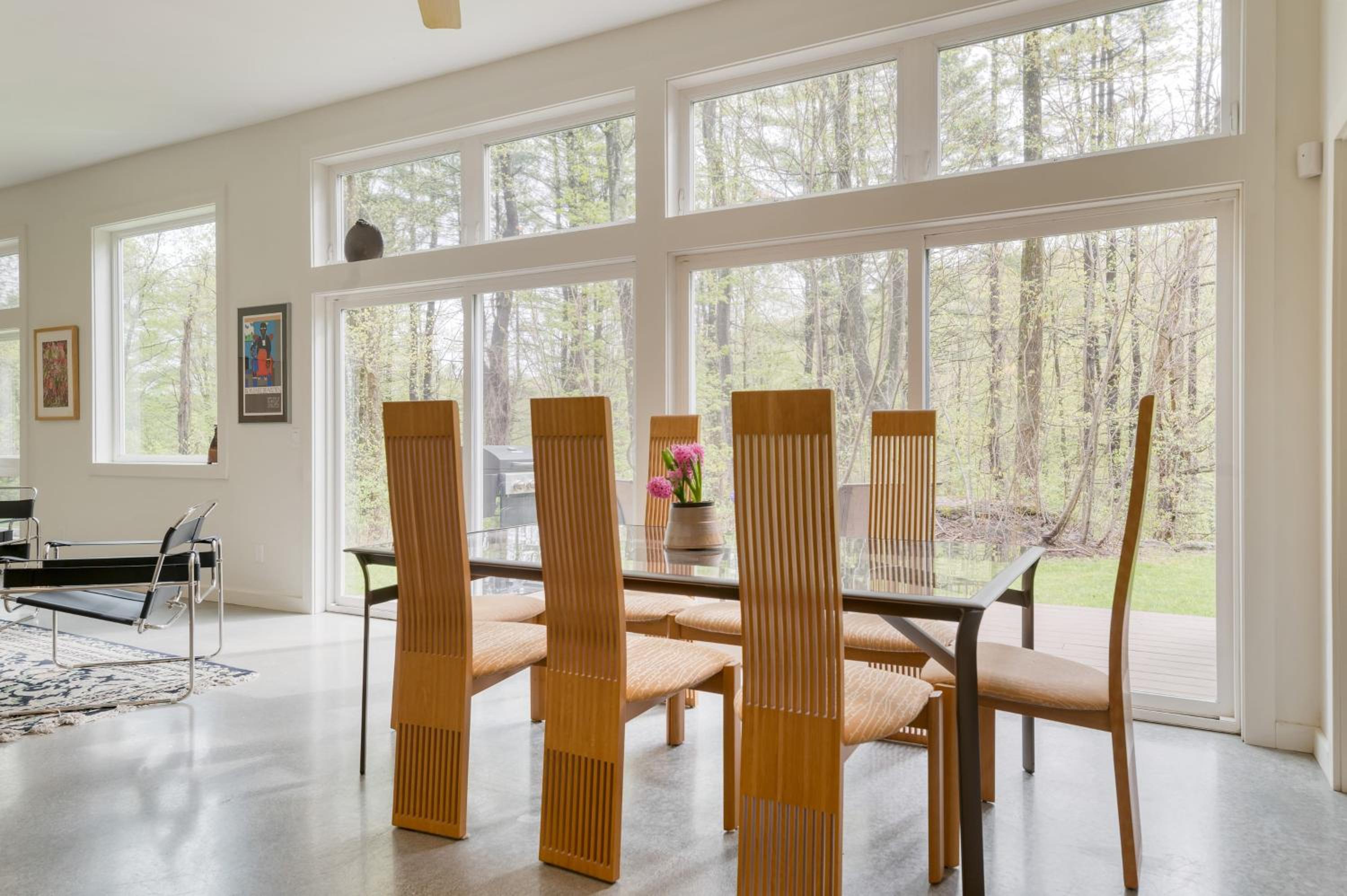 Secluded Modern Enclosed Patio Forest Views Woodland Zen by AvantStay