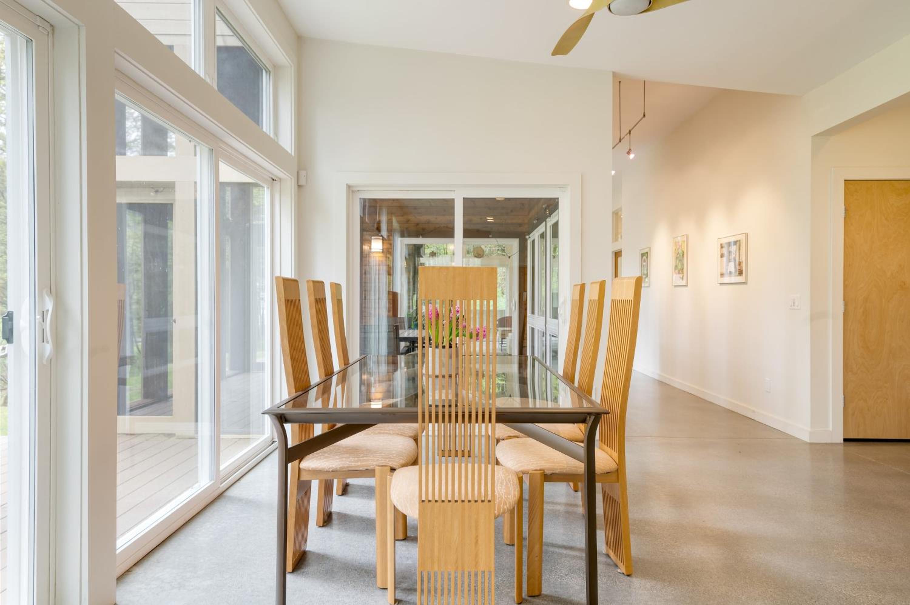 Secluded Modern Enclosed Patio Forest Views Woodland Zen by AvantStay