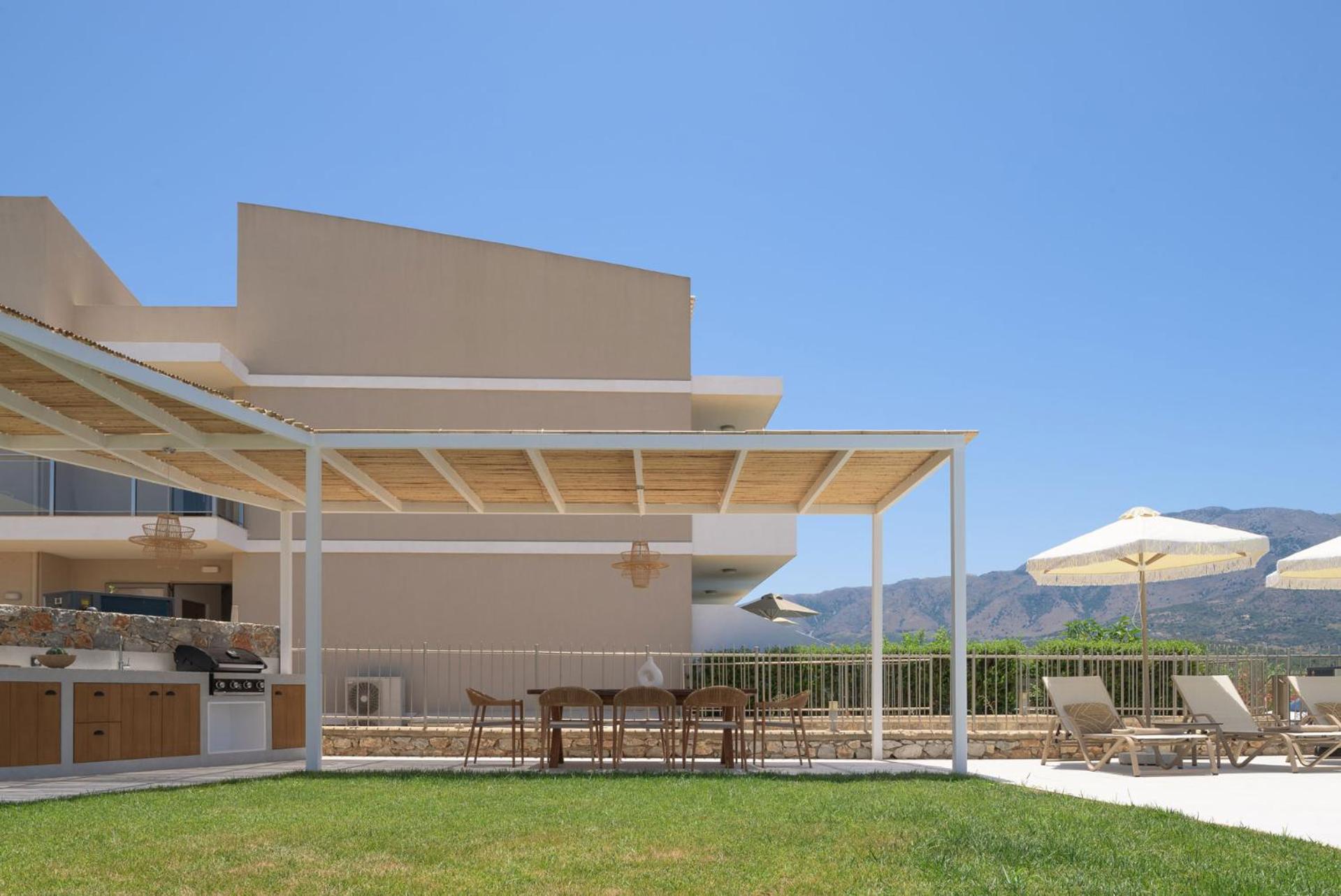 Pelagia's Loft Villas Haroupi & Rodi with Private Heated Pools, 5 Min Walking Distance to the Beach