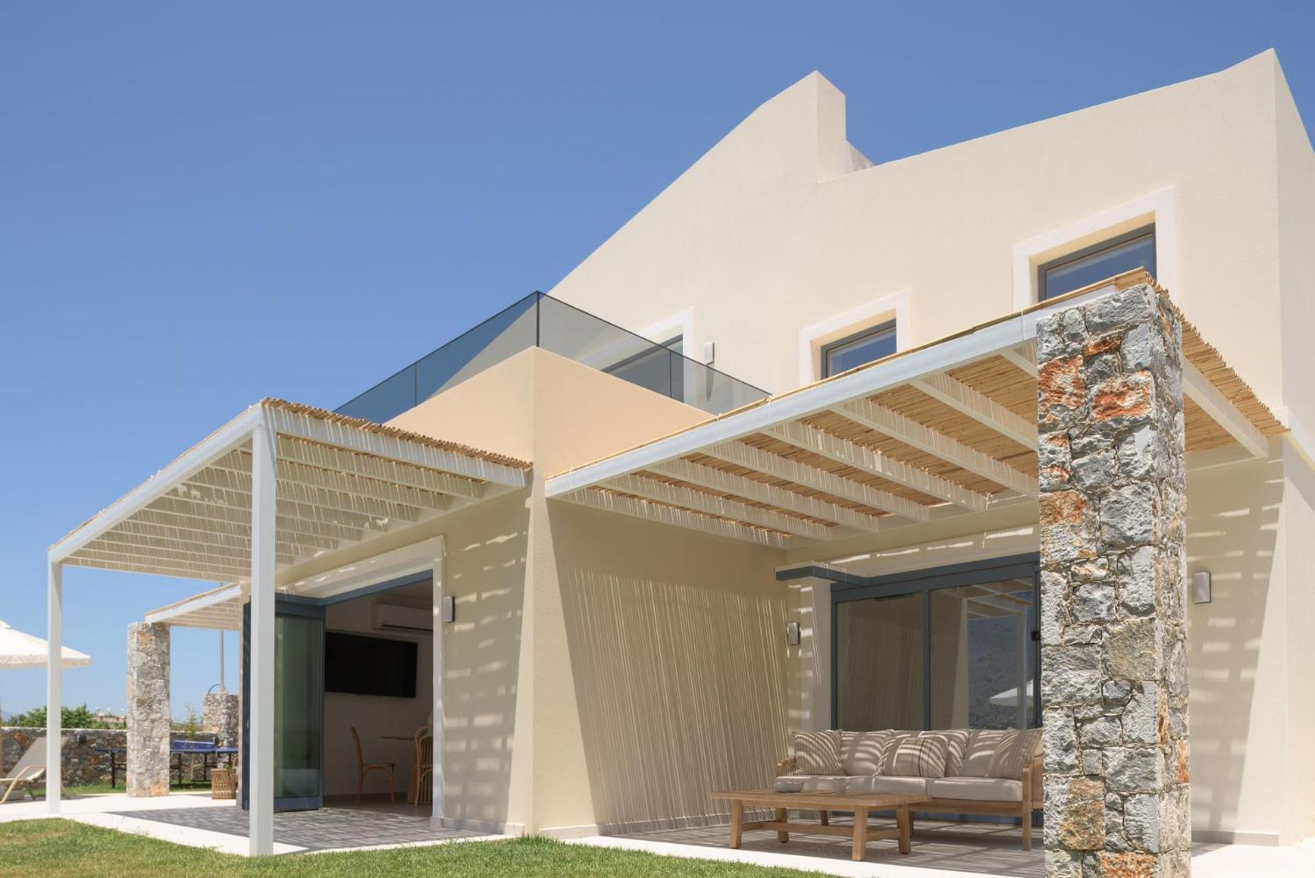 Pelagia's Loft Villas Haroupi & Rodi with Private Heated Pools, 5 Min Walking Distance to the Beach