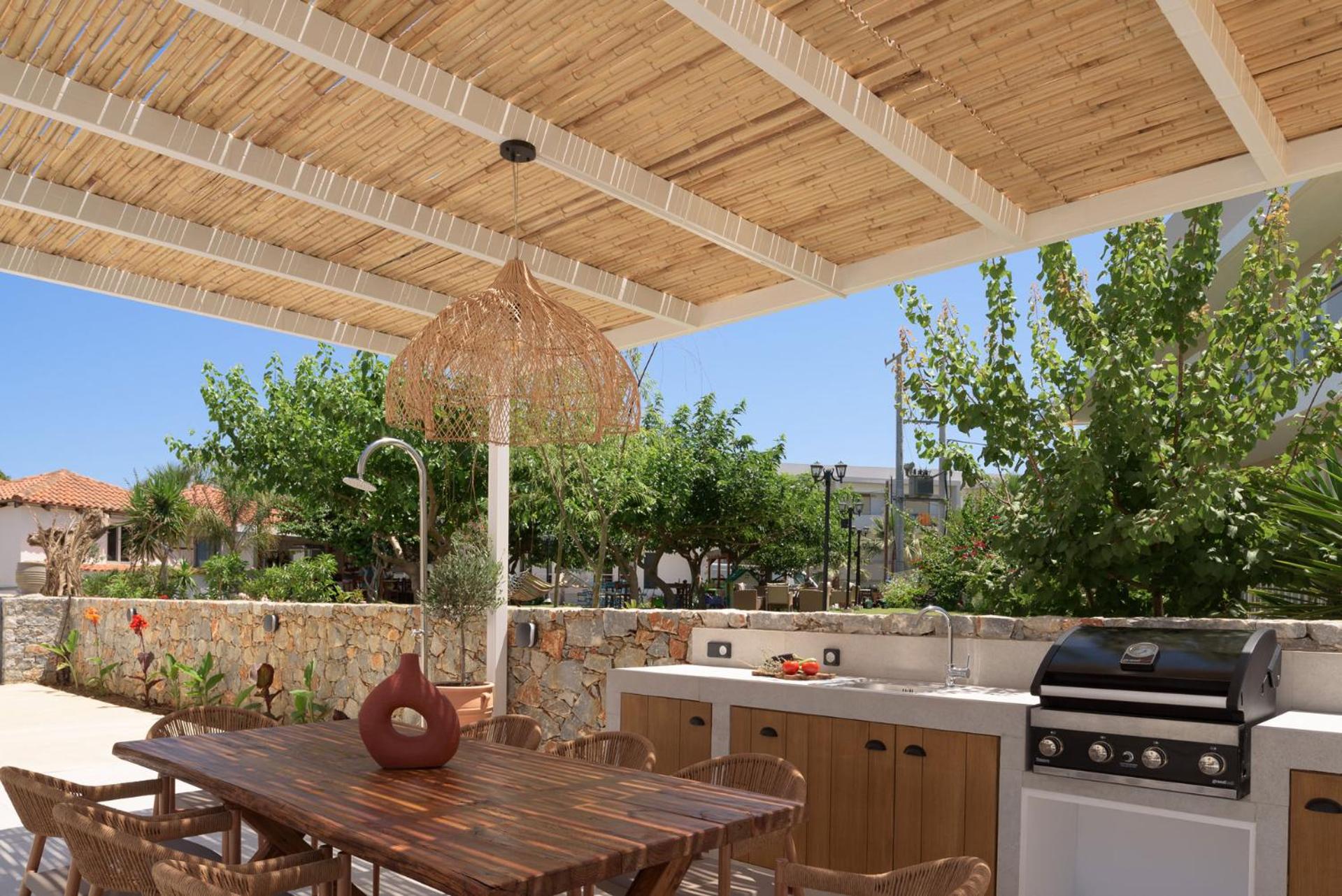 Pelagia's Loft Villas Haroupi & Rodi with Private Heated Pools, 5 Min Walking Distance to the Beach