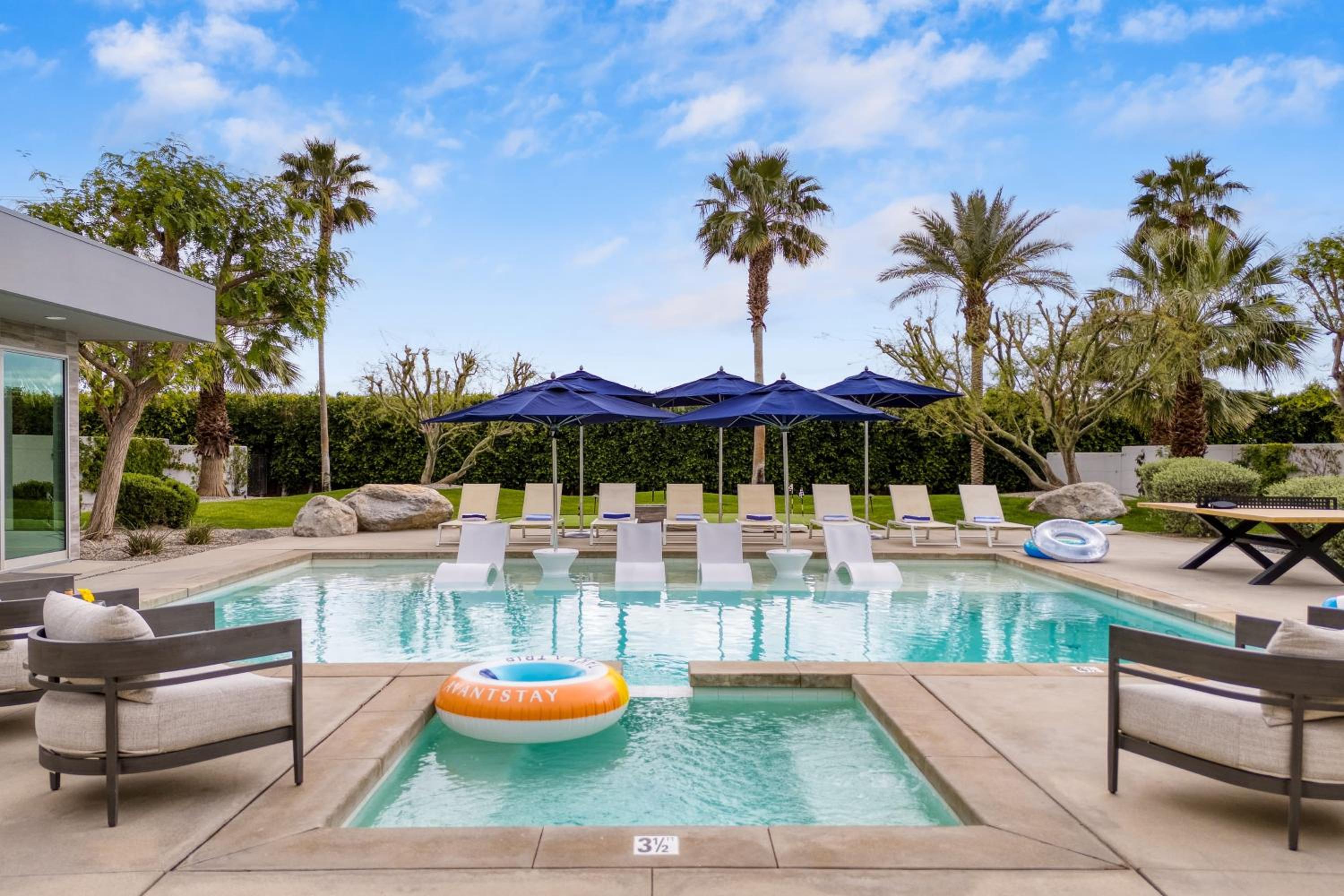 Sleeps 28 Putting Green Pool Near Coachella Polo Villas Oasis by AvantStay
