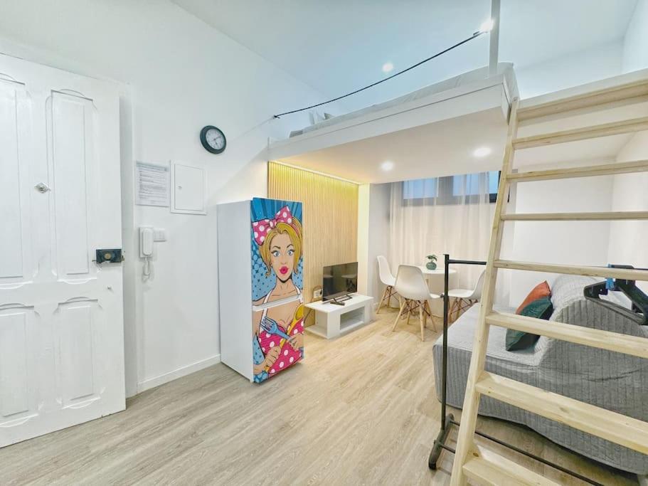 Minimalist Studio with Mezzanine view 4