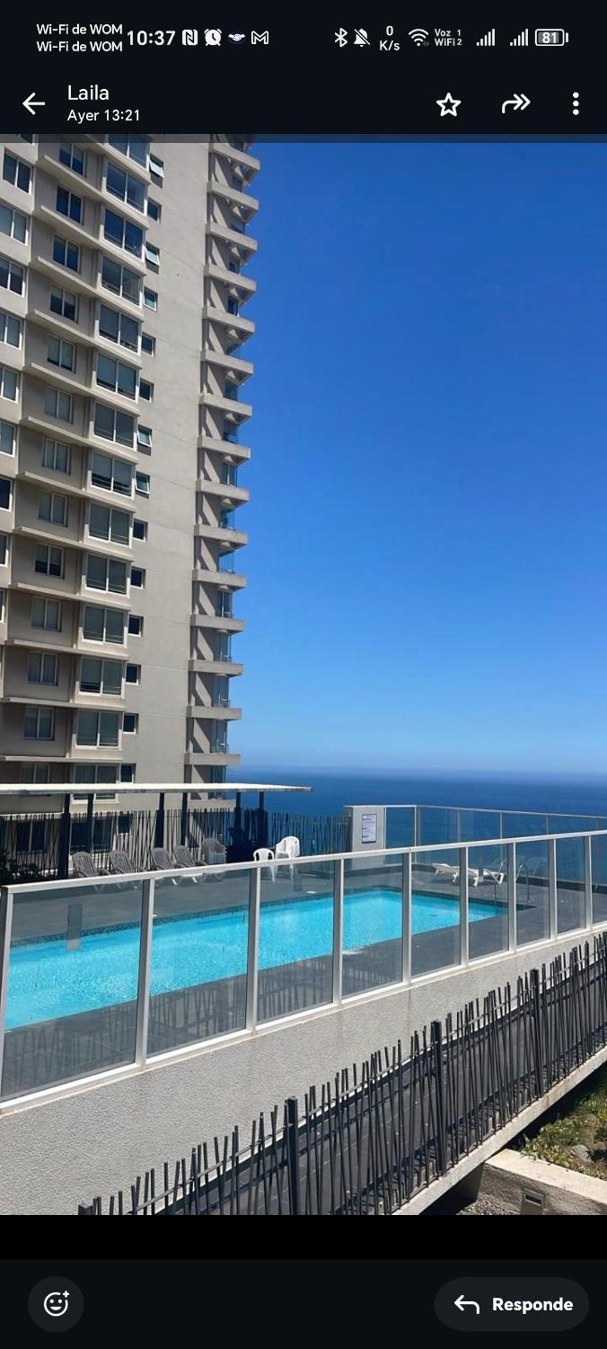 Departamento con vista al mar en viña del mar - Reñaca Concon - chile