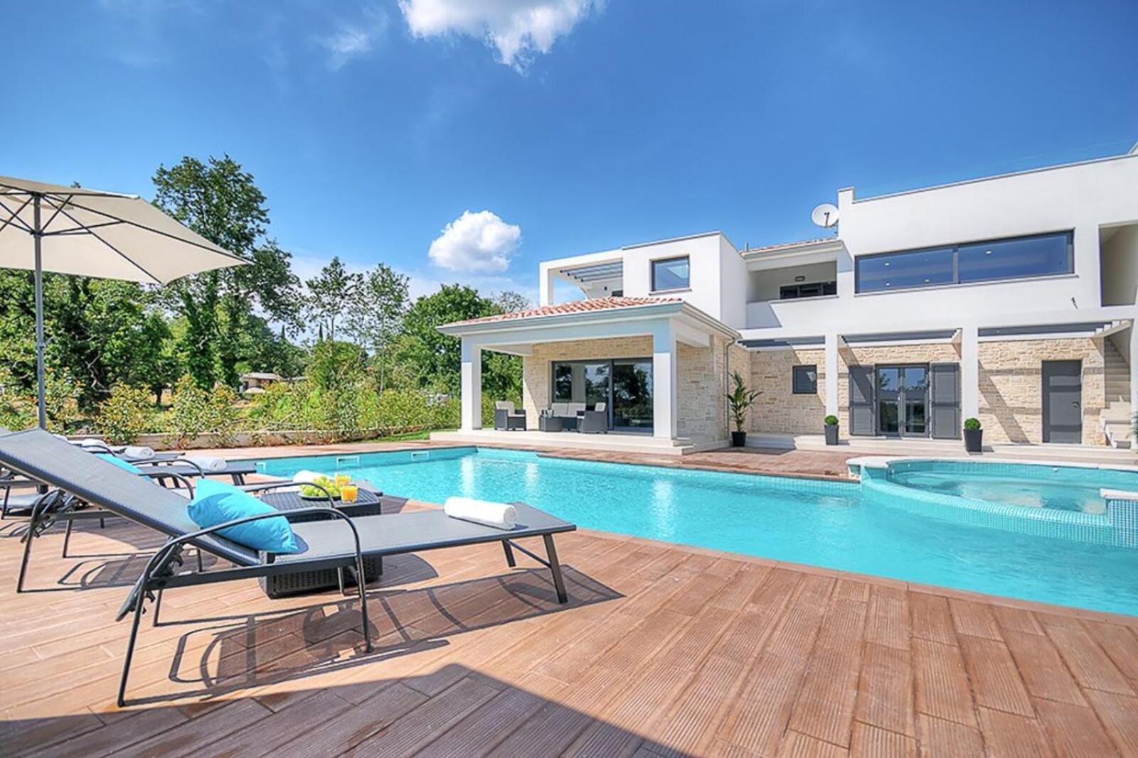 Villa Onyx for 12 people near Porec with 65 private pool and jacuzzi view 2