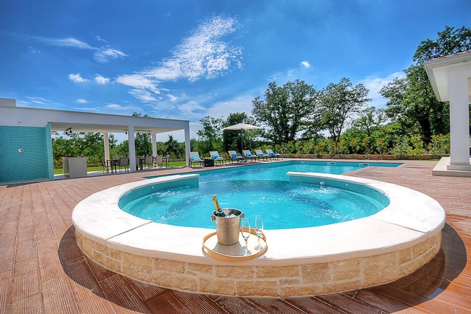 Villa Onyx for 12 people near Porec with 65 private pool and jacuzzi view 4