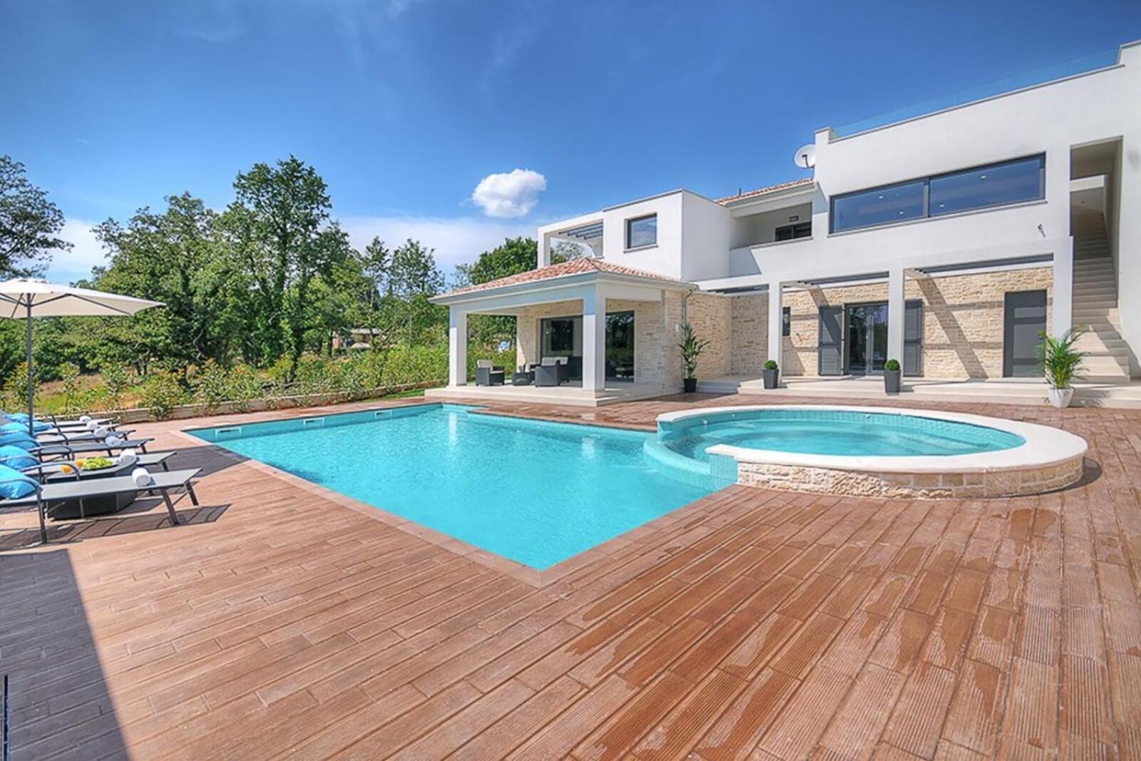 Villa Onyx for 12 people near Porec with 65 private pool and jacuzzi view 5