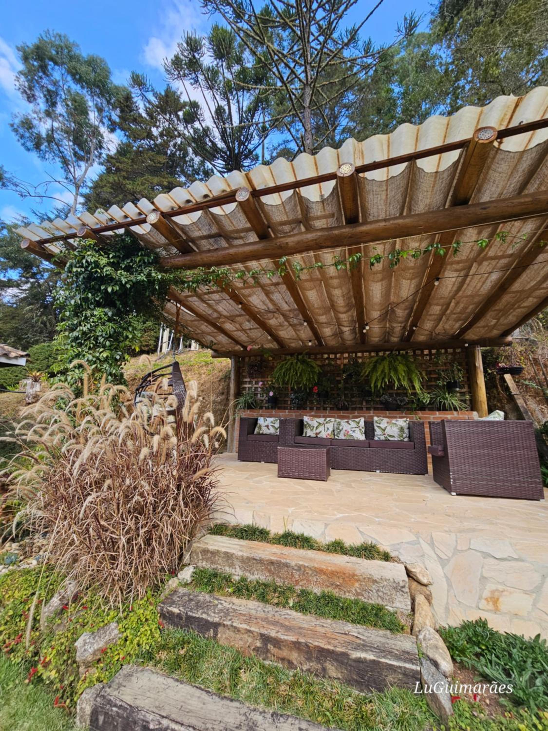 Casa Araucária com vista para montanha