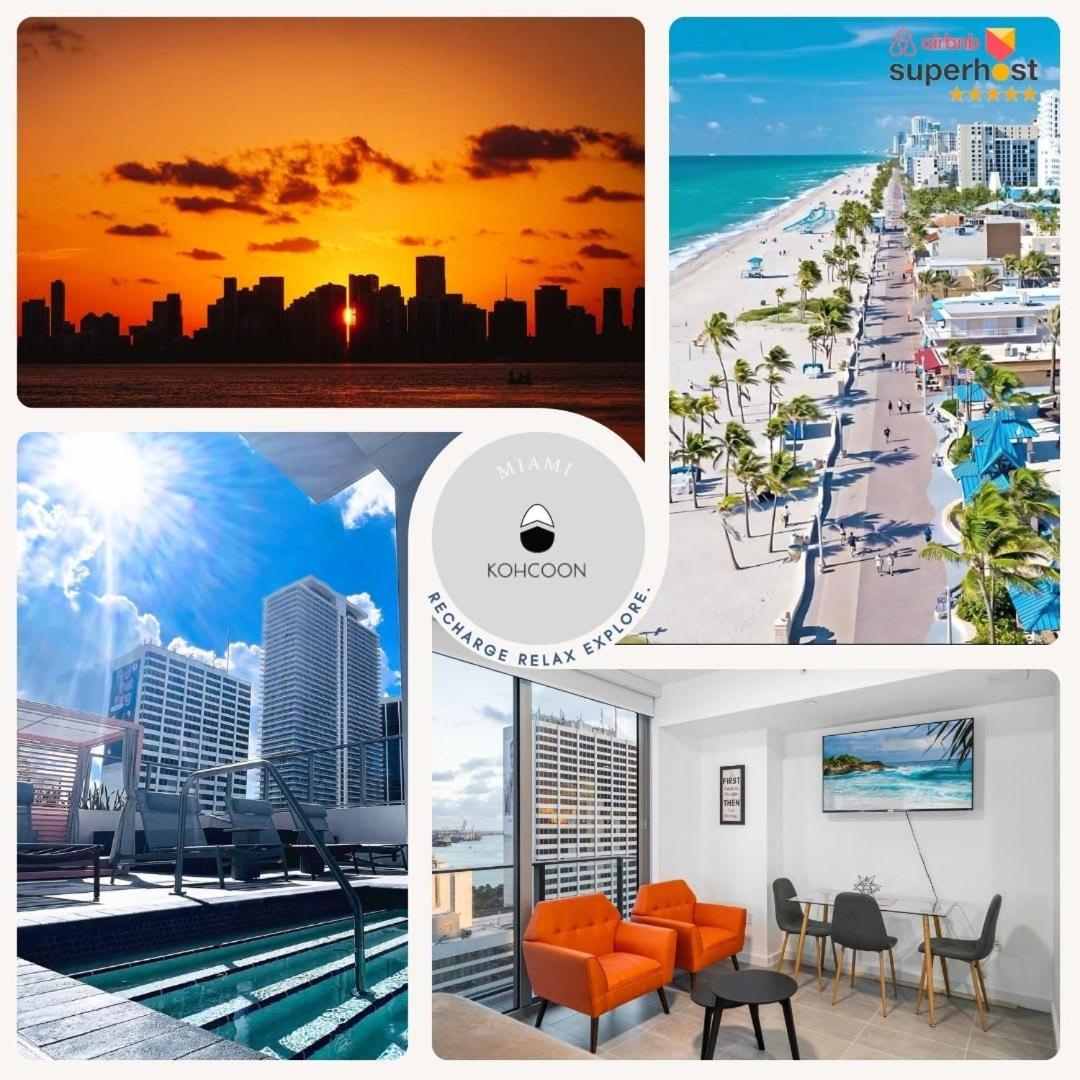 Heart of downtown Miami Studio POOL & GYM