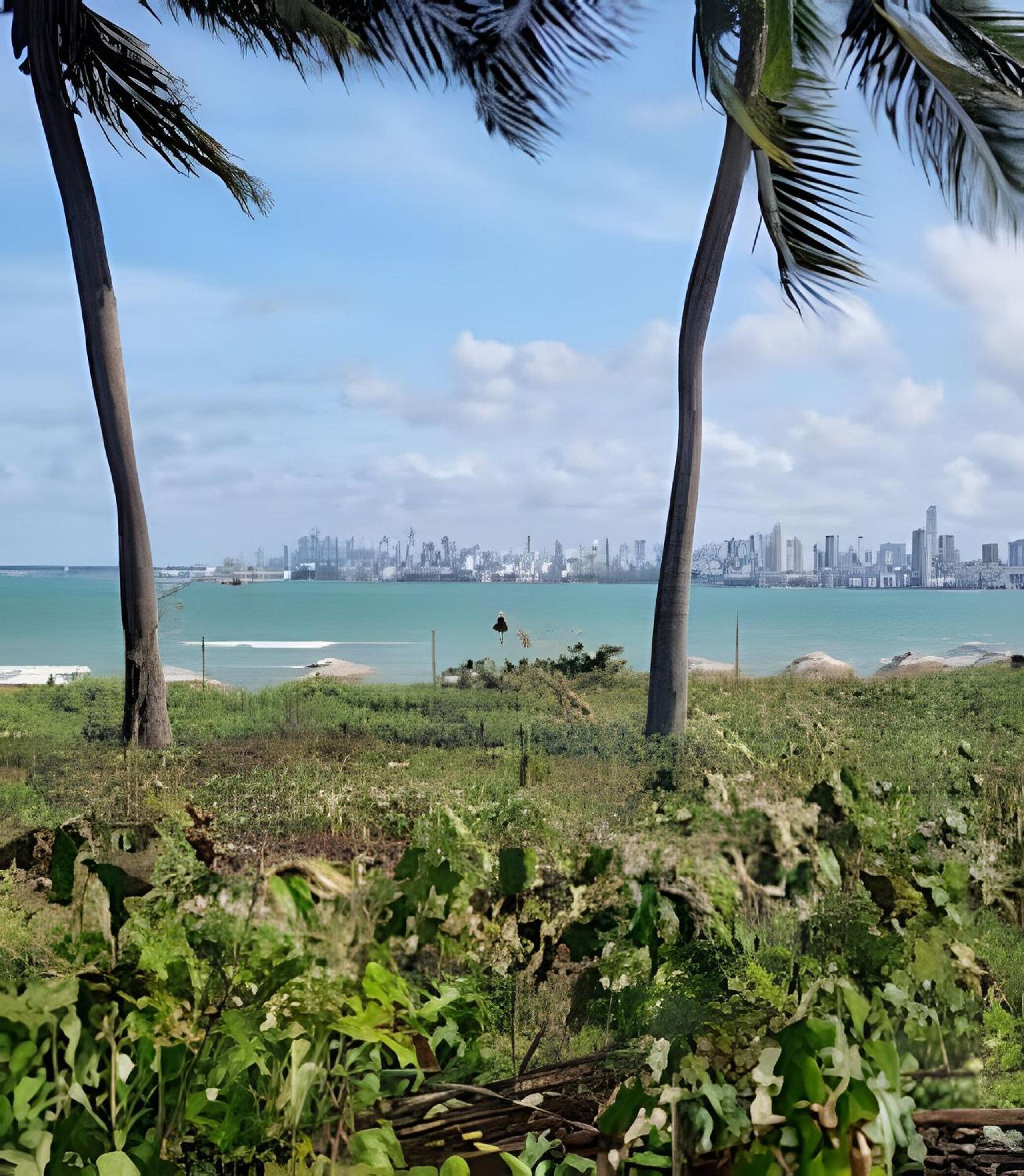 Apartamento na praia, 2 quartos e área de lazer