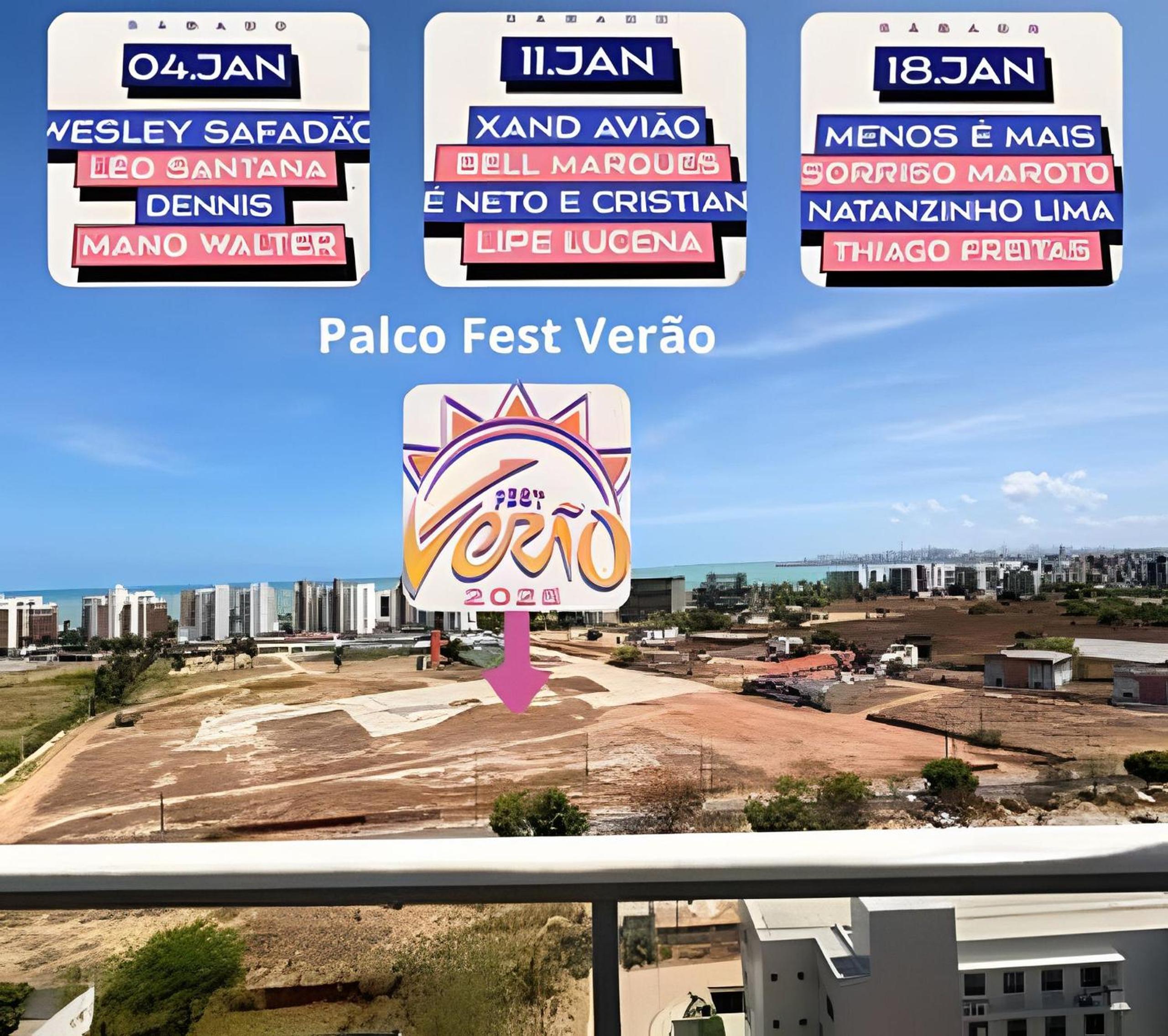 Apartamento na praia, 2 quartos e área de lazer