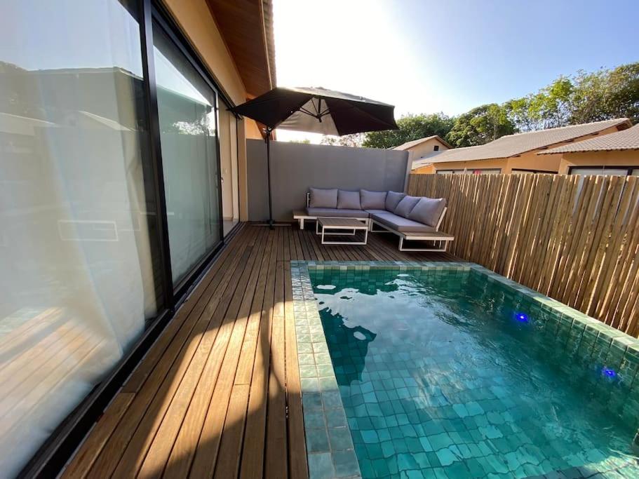 A 10min do centro da Pipa, com piscina privativa, cozinha, 2 suítes