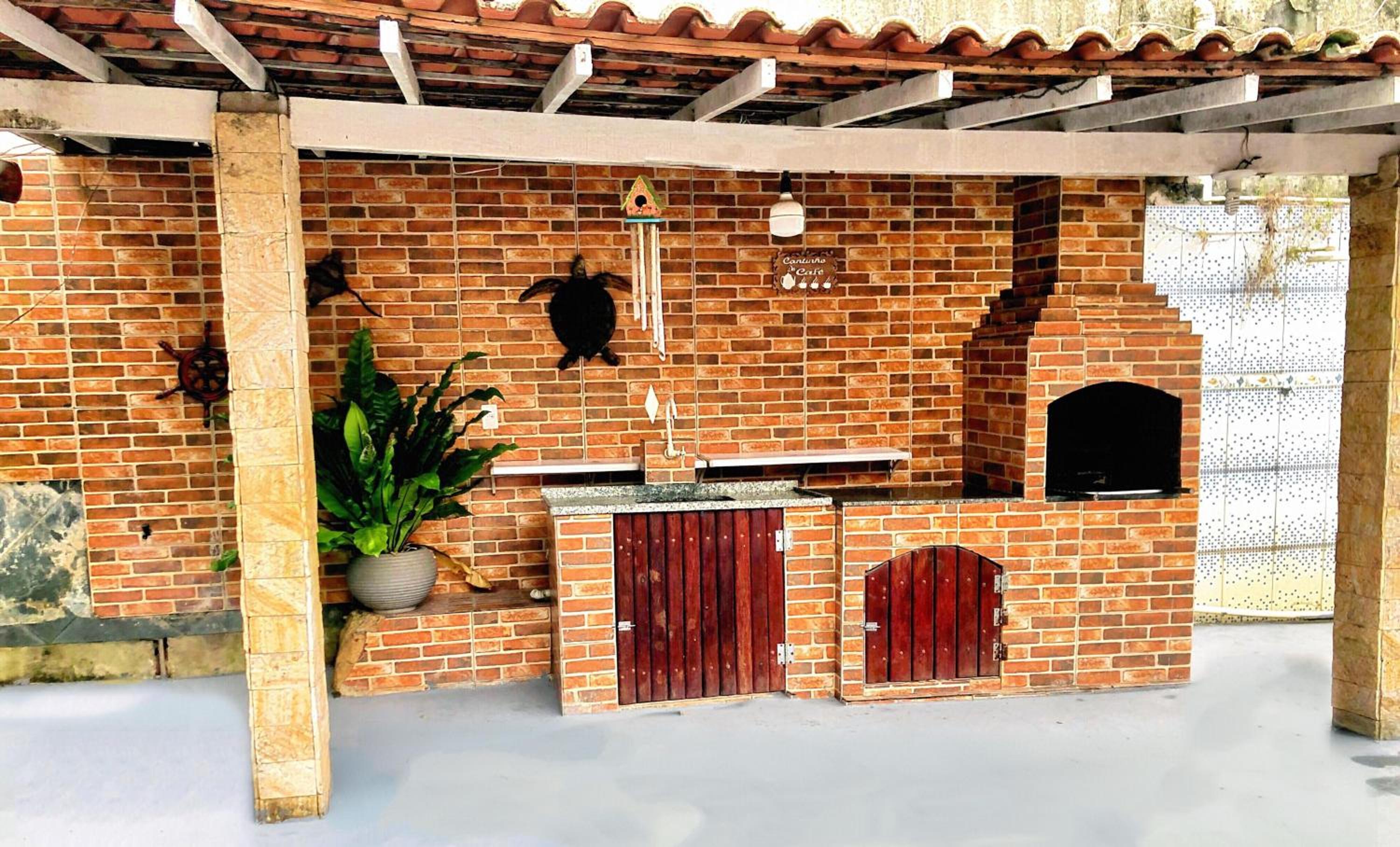 Casa na praia com vista para o mar