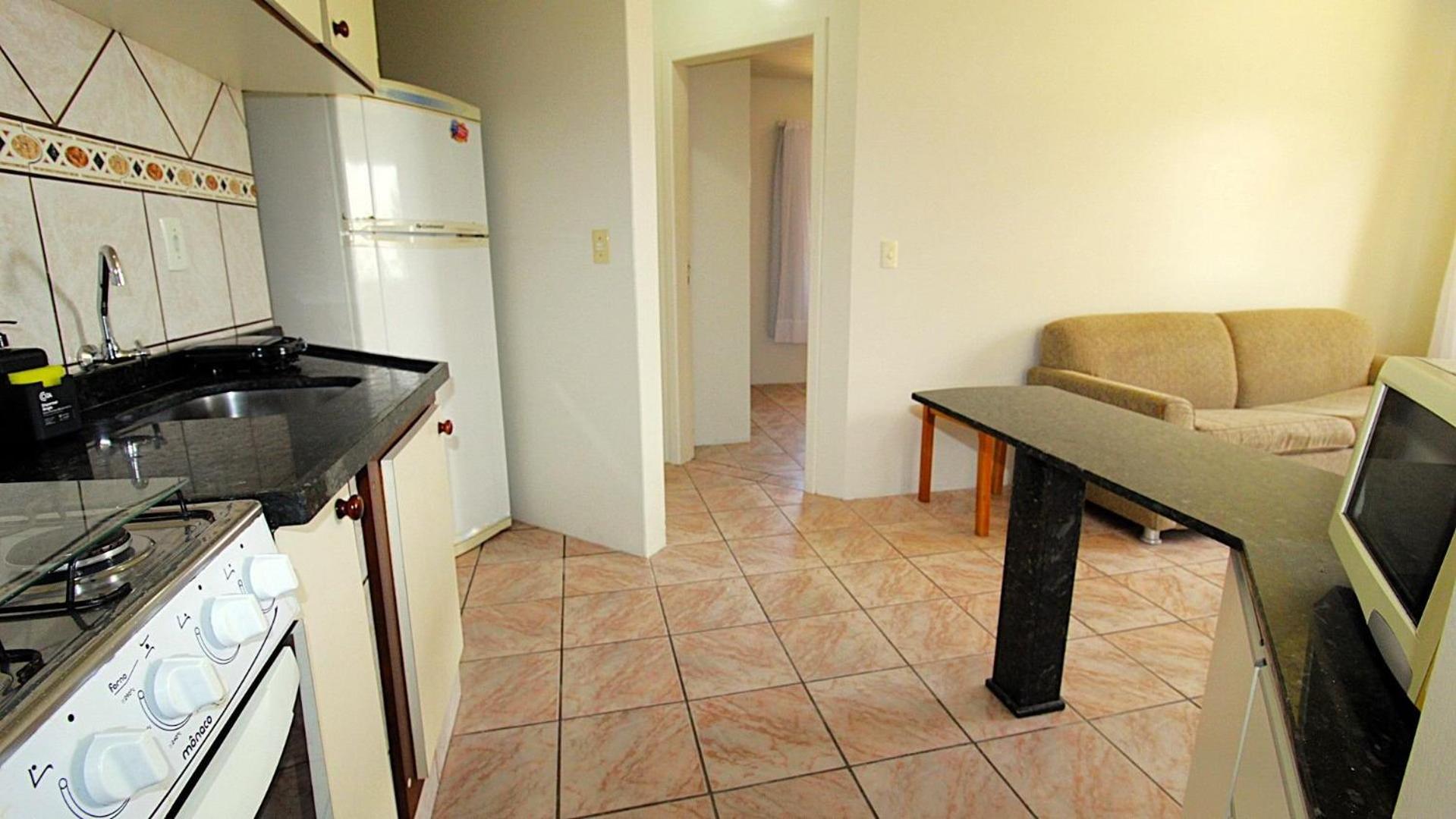 1019 Apartamento de um dormitório na quadra do mar