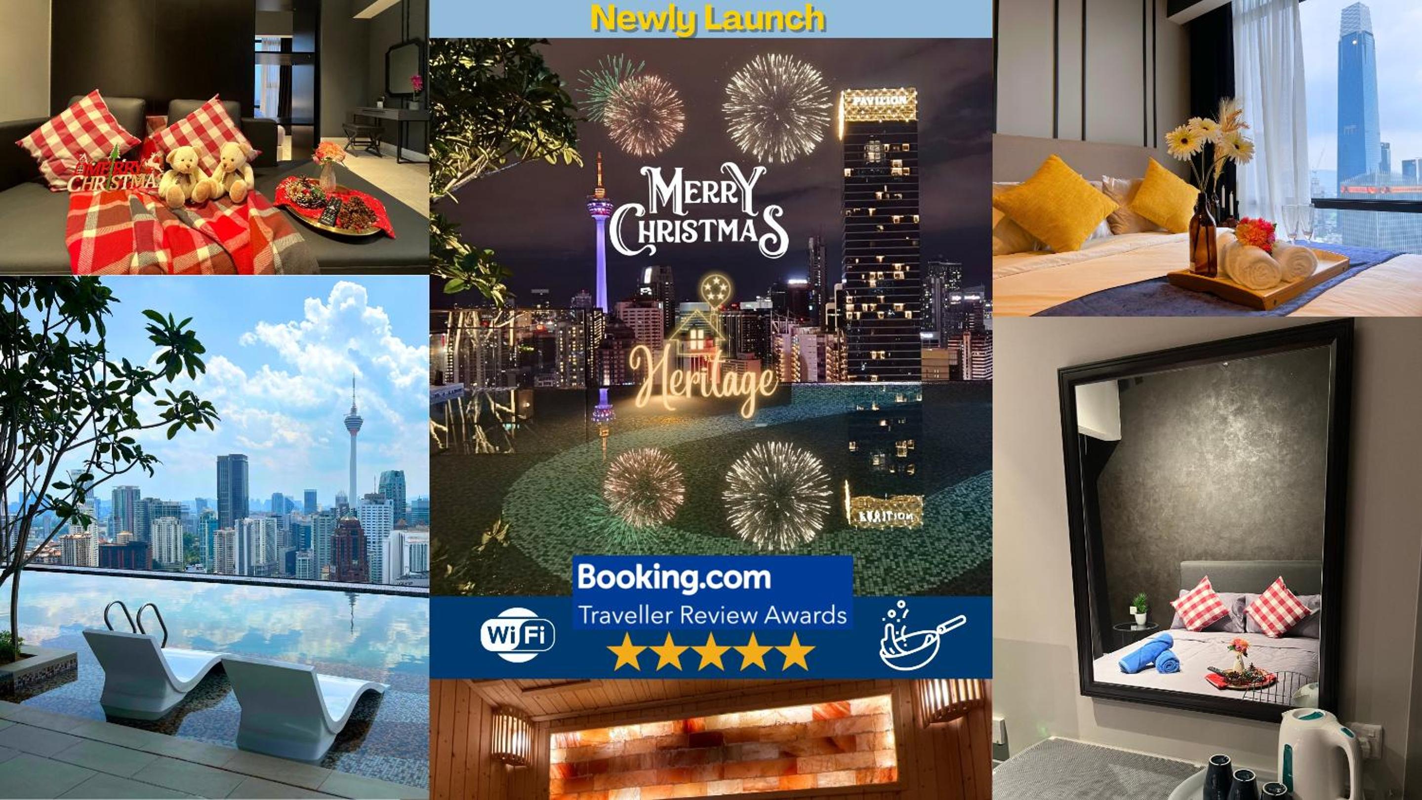 STAR HILL - Axon Infinity Pool with KL View 1minute to Pavilion Bukit Bintang Kuala Lumpur by Heritage