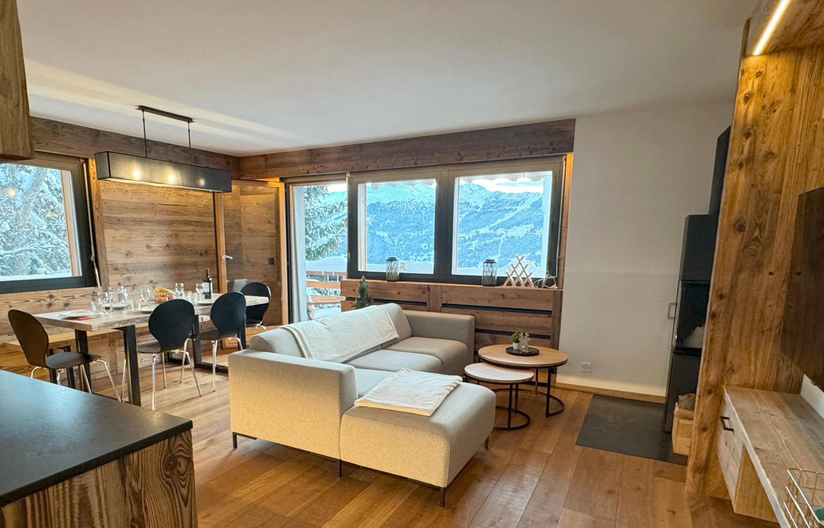 Verbier Le Rouge superb 3-room apartment near slopes & ski-lift