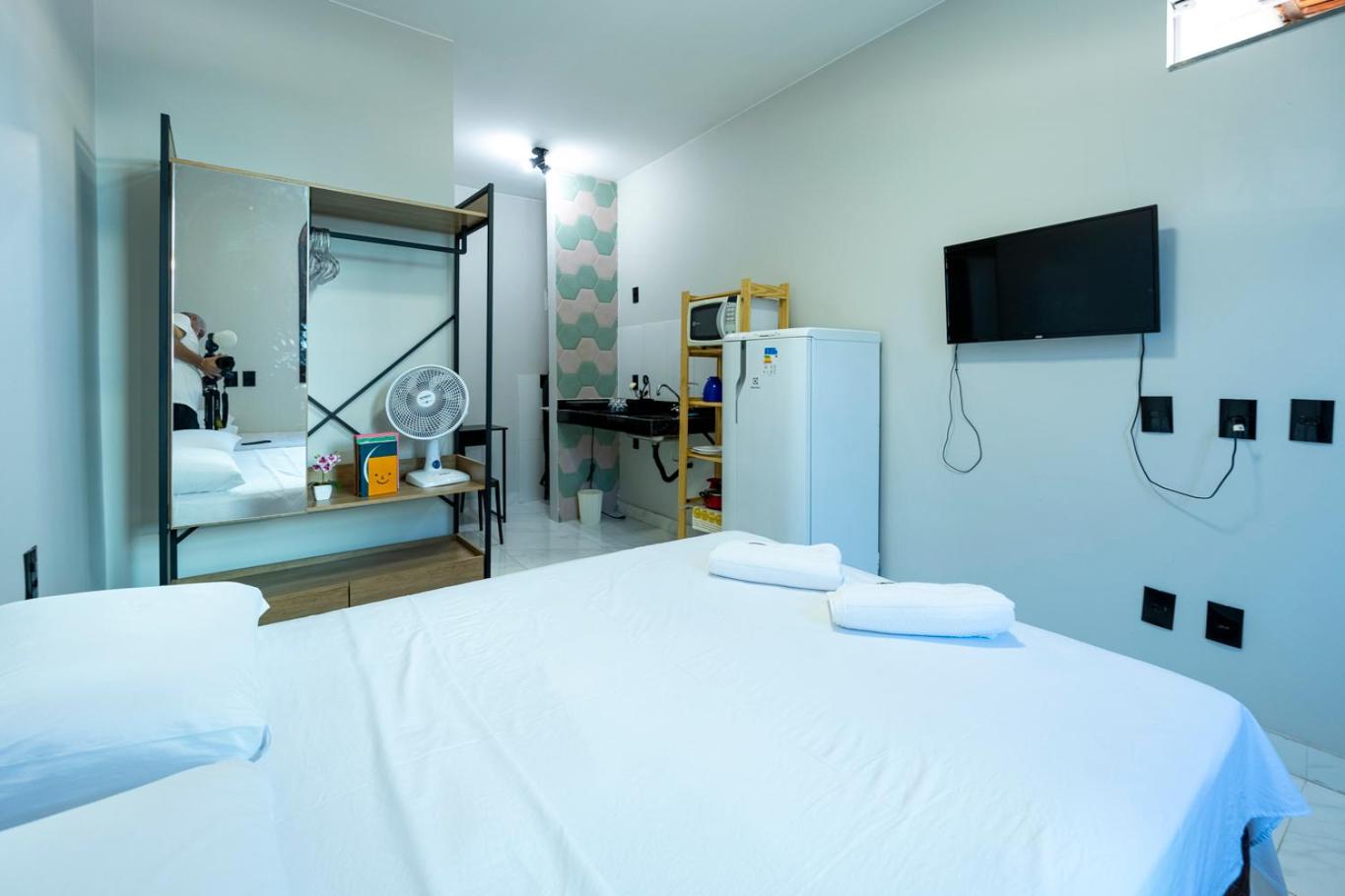 Studio equipado na area central com Wi-Fi