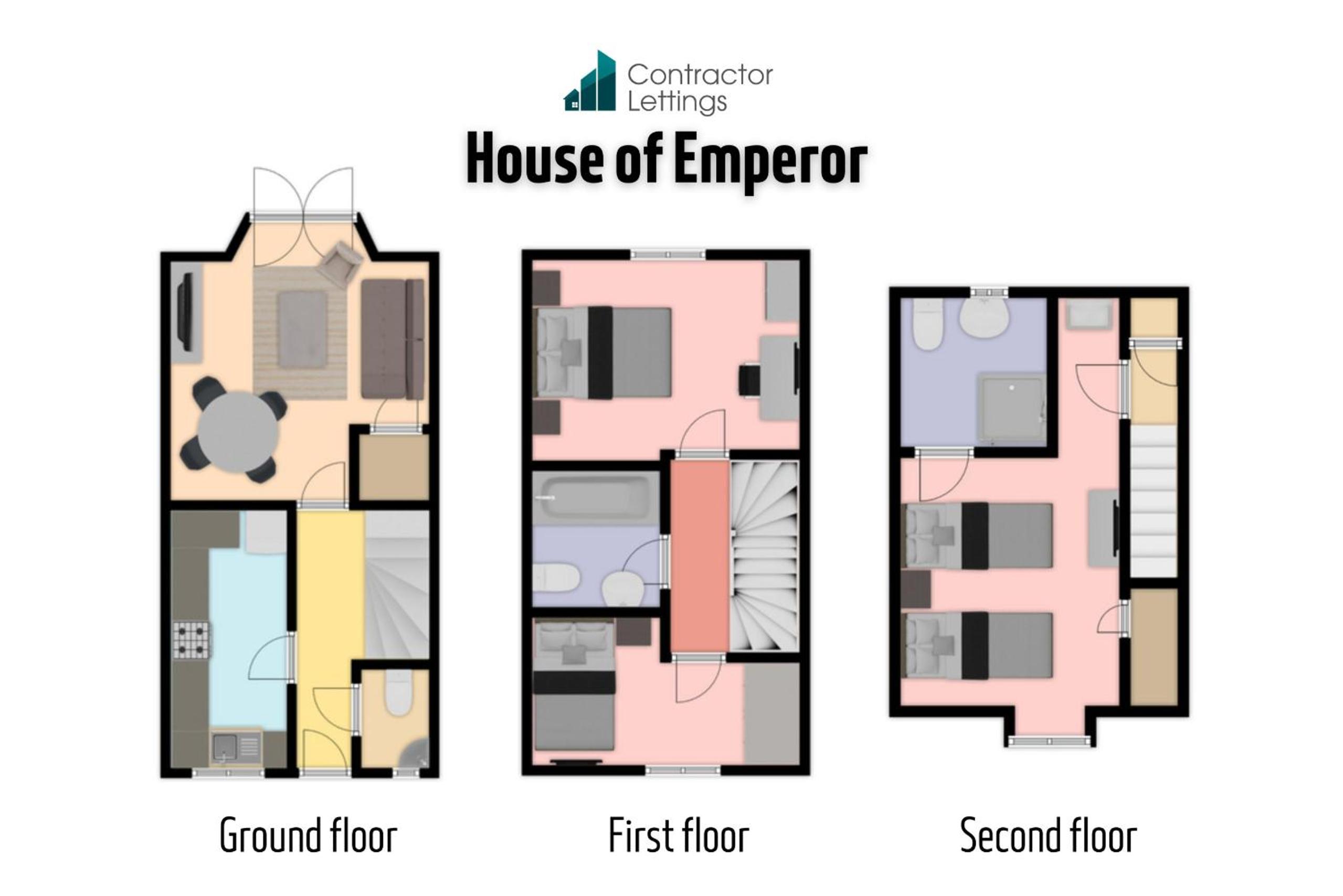 3 Bedroom Contractor House By Your Lettings Short Lets & Serviced Accommodation Peterborough With Free WiFi and Parking view 2