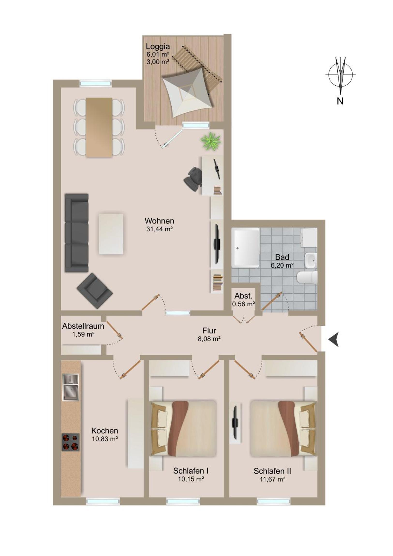 Strand-Apartment, Strandkorb, Meeresrauschen, Parkplatz