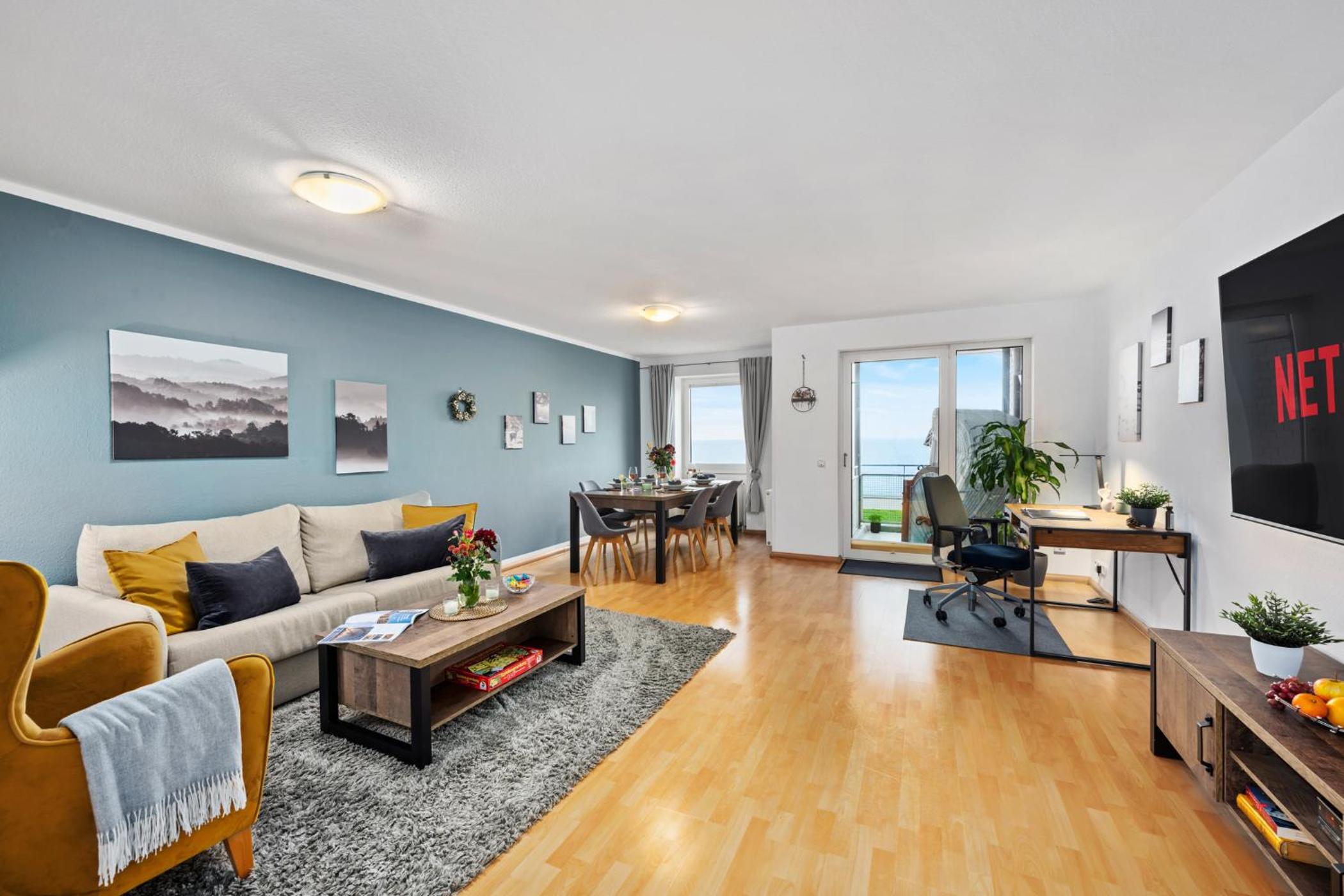 Strand-Apartment, Strandkorb, Meeresrauschen, Parkplatz