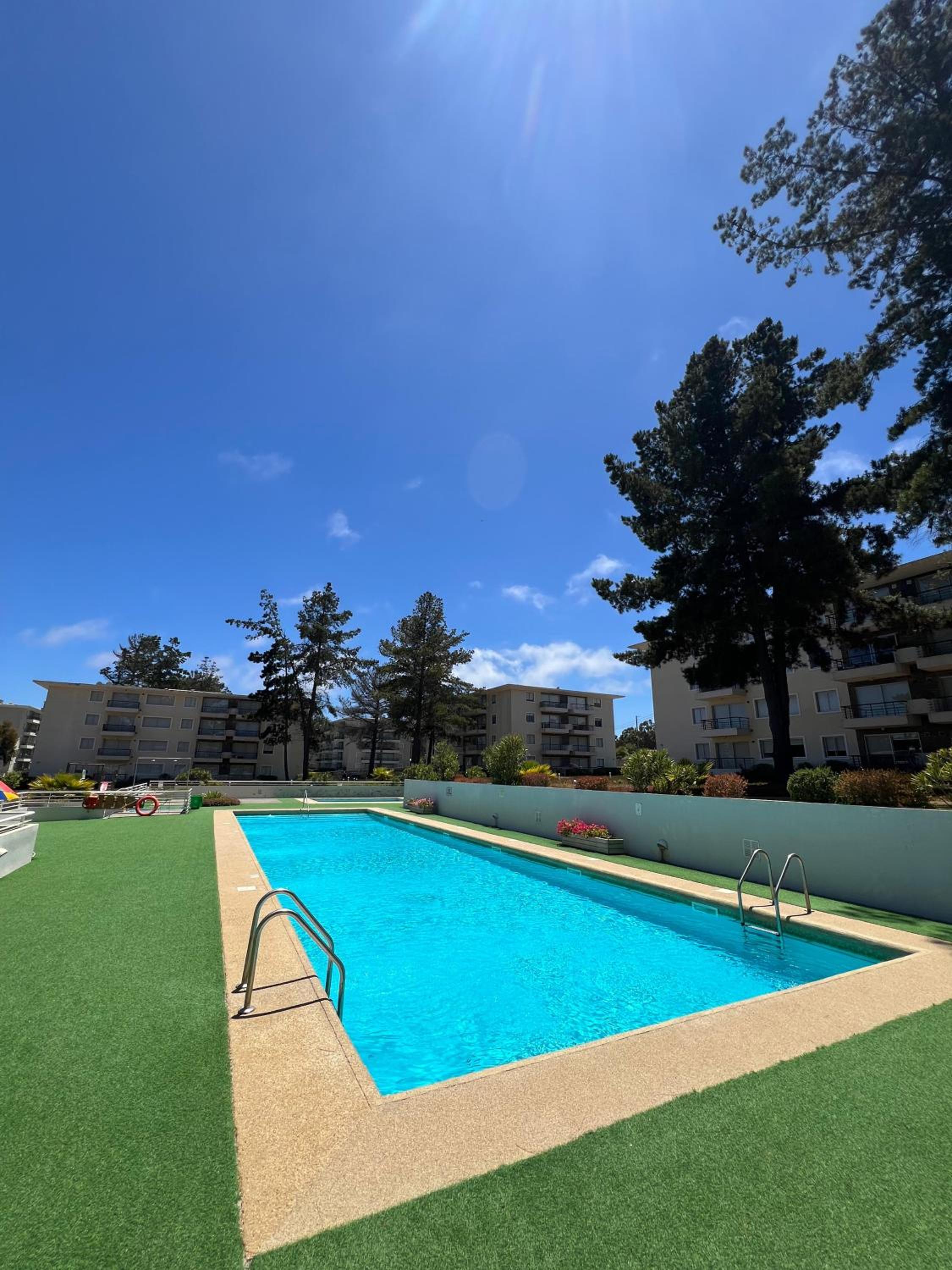 Departamento condominio parque mar el tabo
