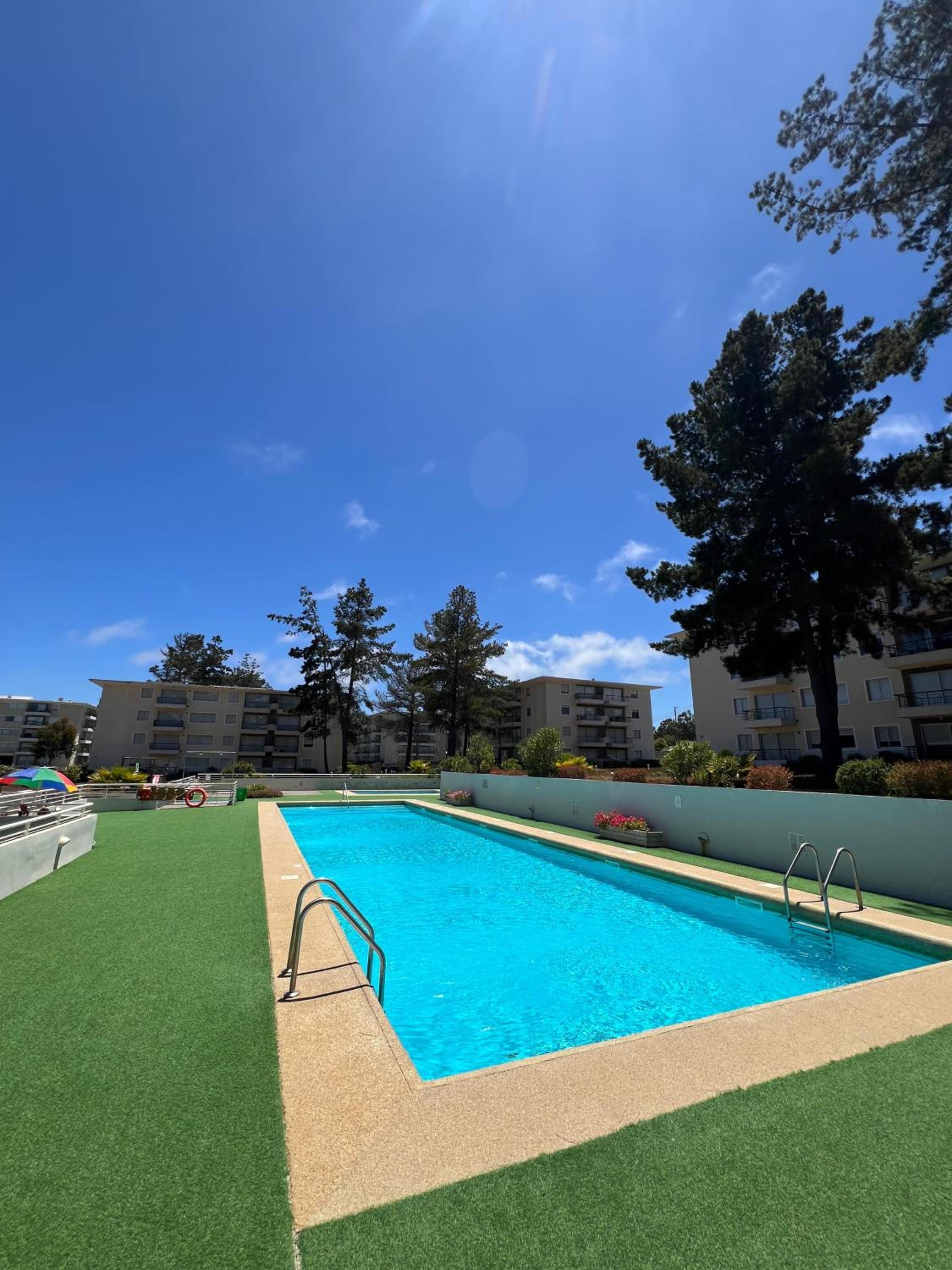 Departamento condominio parque mar el tabo