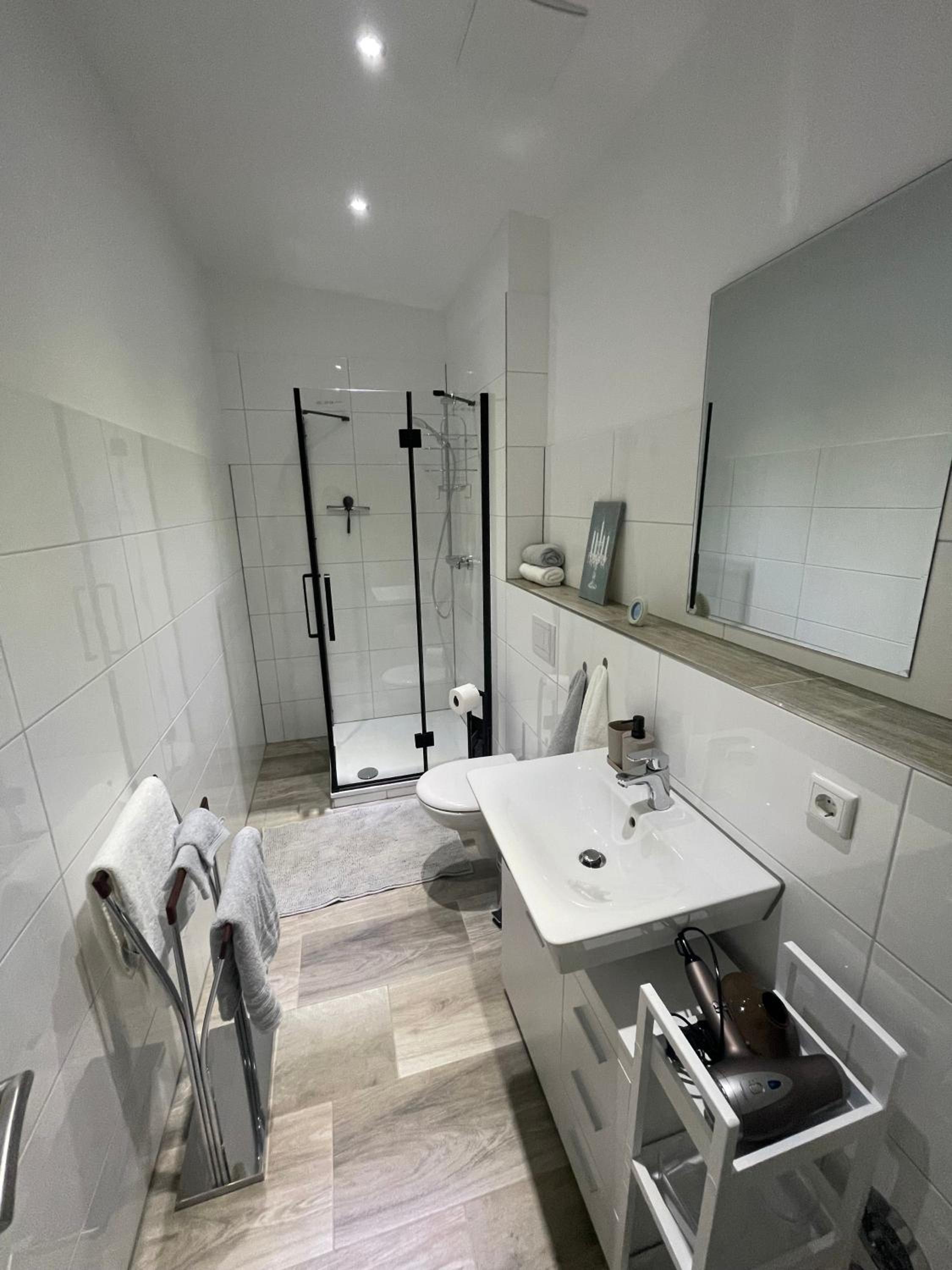 Ferienwohnung Am Rohrbusch en Münster — bathroom