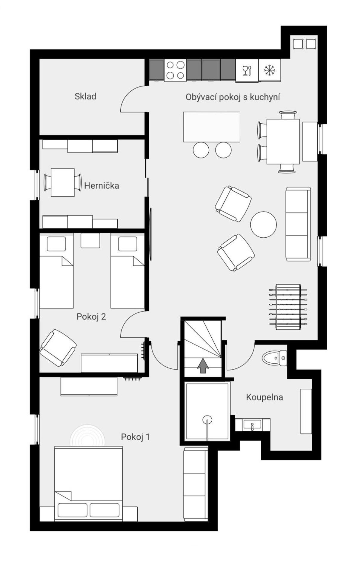 Apartmán Na Hradbách