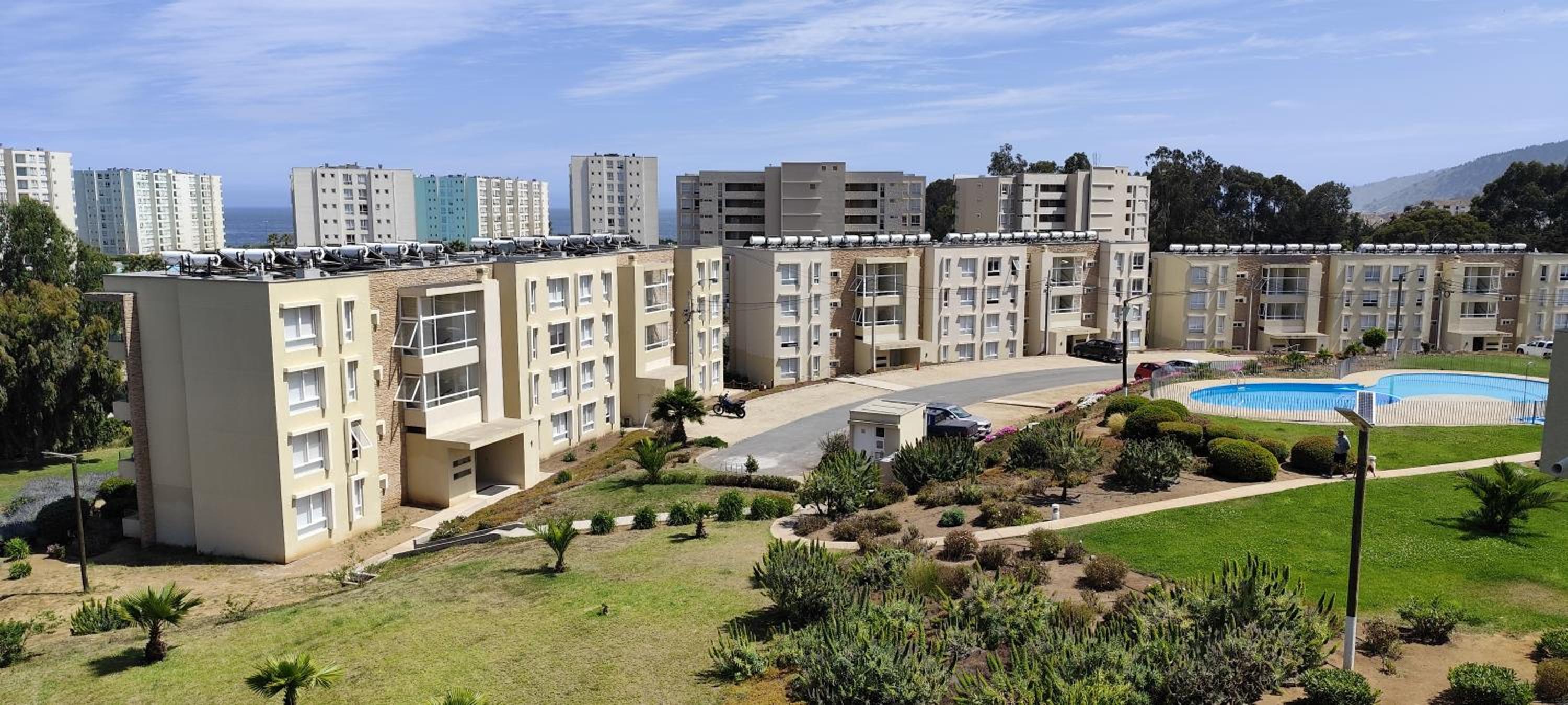 Departamento amplio y cómodo en Lomas de Papudo I, 2D 1B, para 4 personas, cercano a la playa
