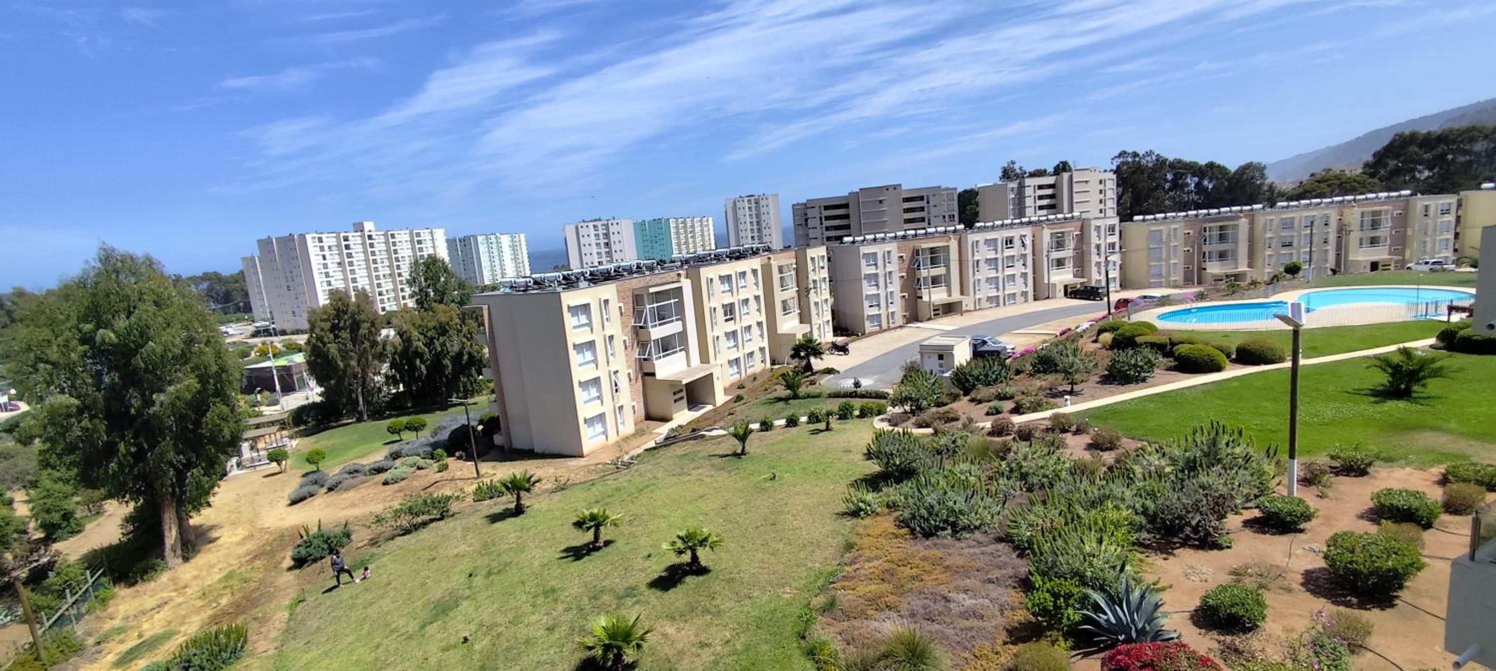 Departamento amplio y cómodo en Lomas de Papudo I, 2D 1B, para 4 personas, cercano a la playa