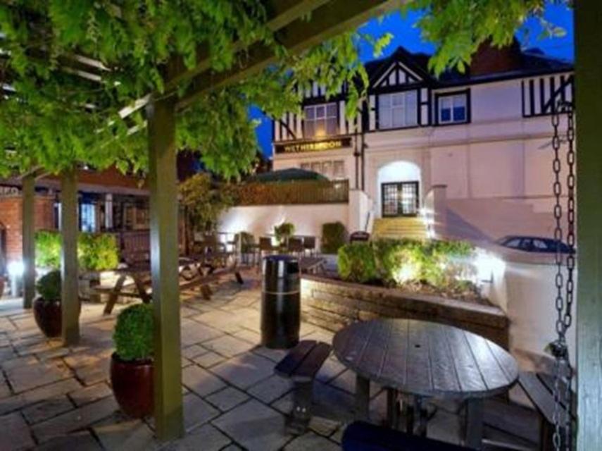 outdoor BBQ area