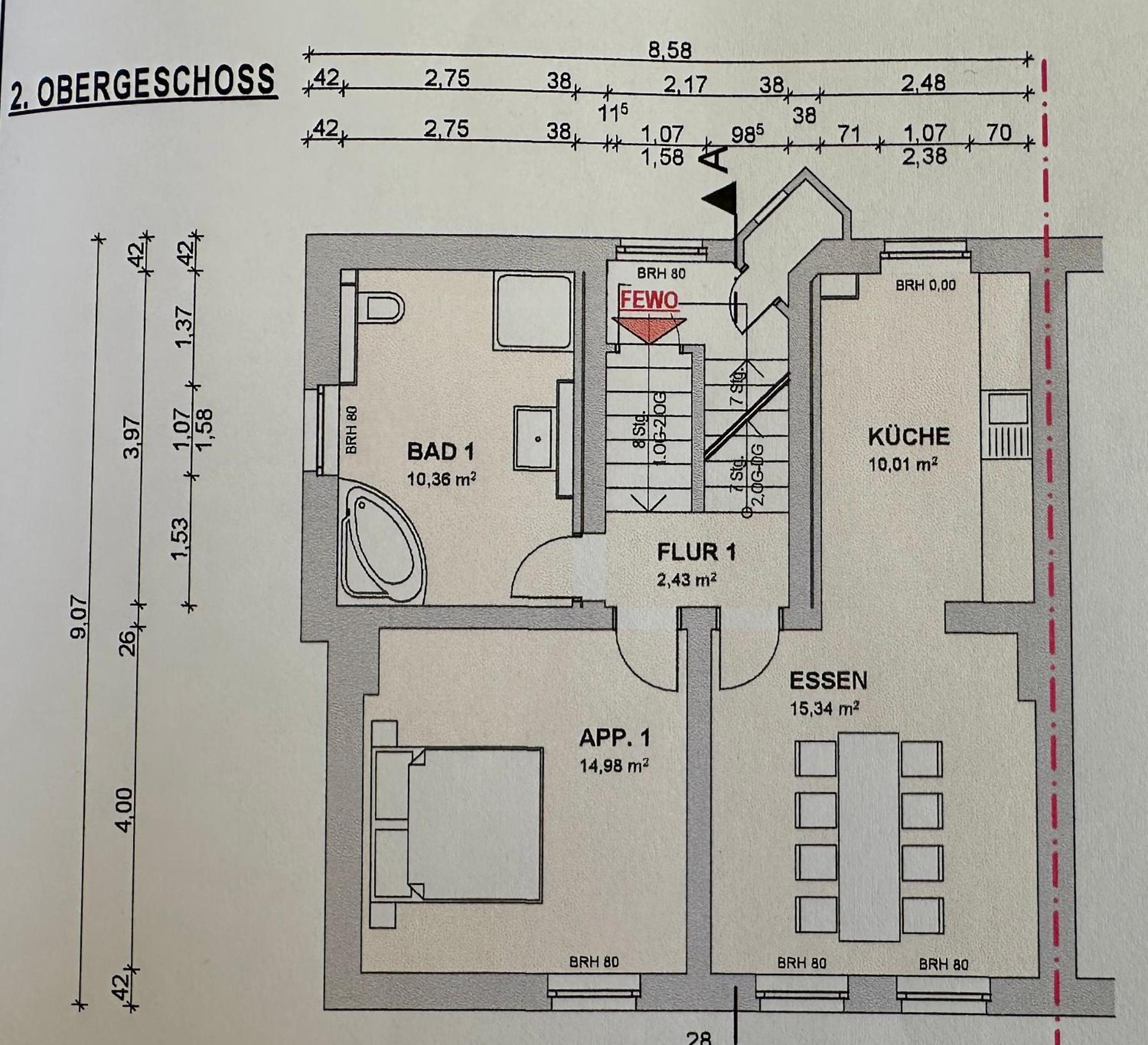 Ferienwohnung Stadtblick - Modernes Wohnen auf 2 Etagen view 5
