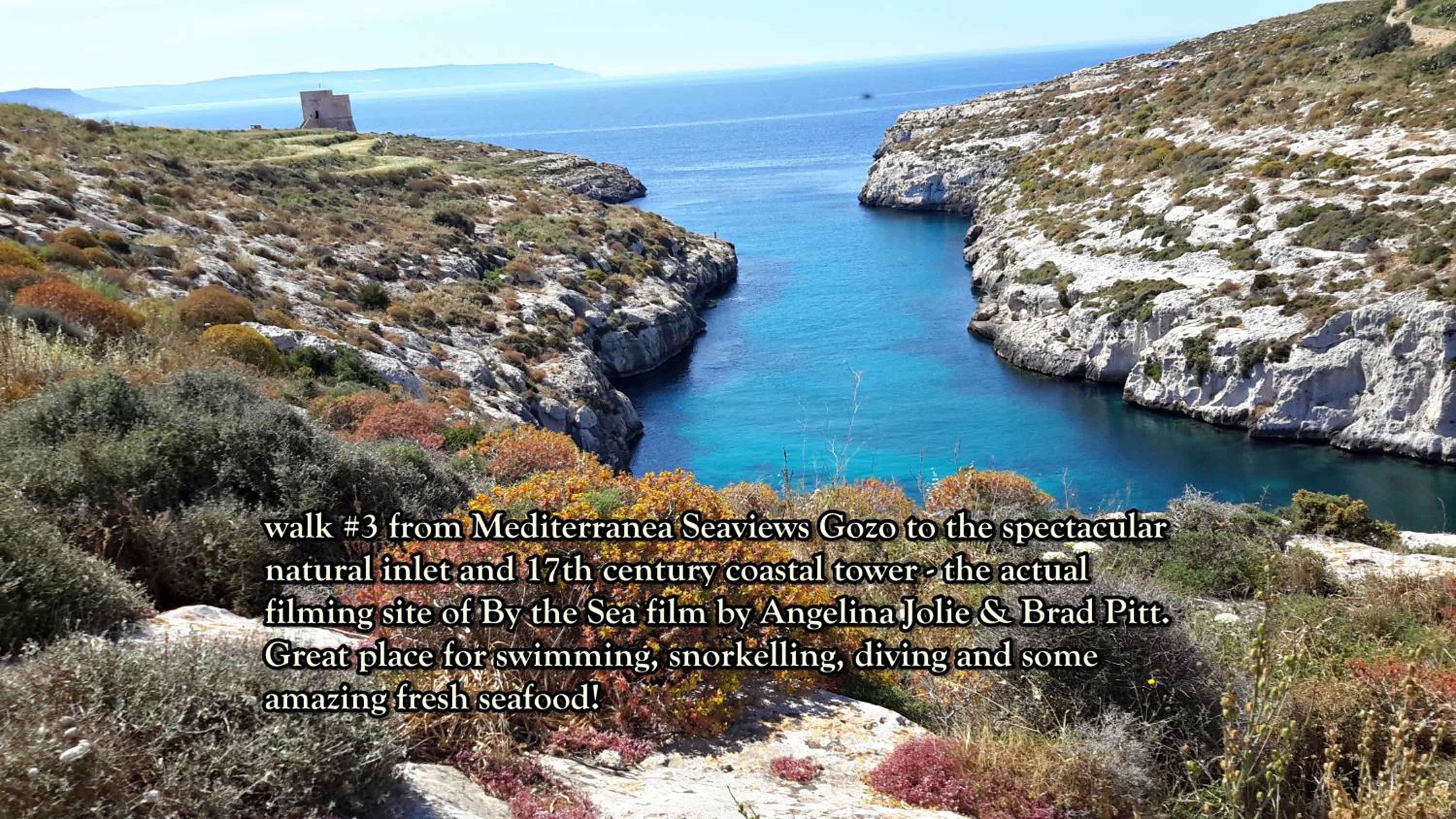 Great Seaviews Location - FREE Gozo taxi service, Fast WIFI, Bicycles, BBQ & Parking, No Car needed