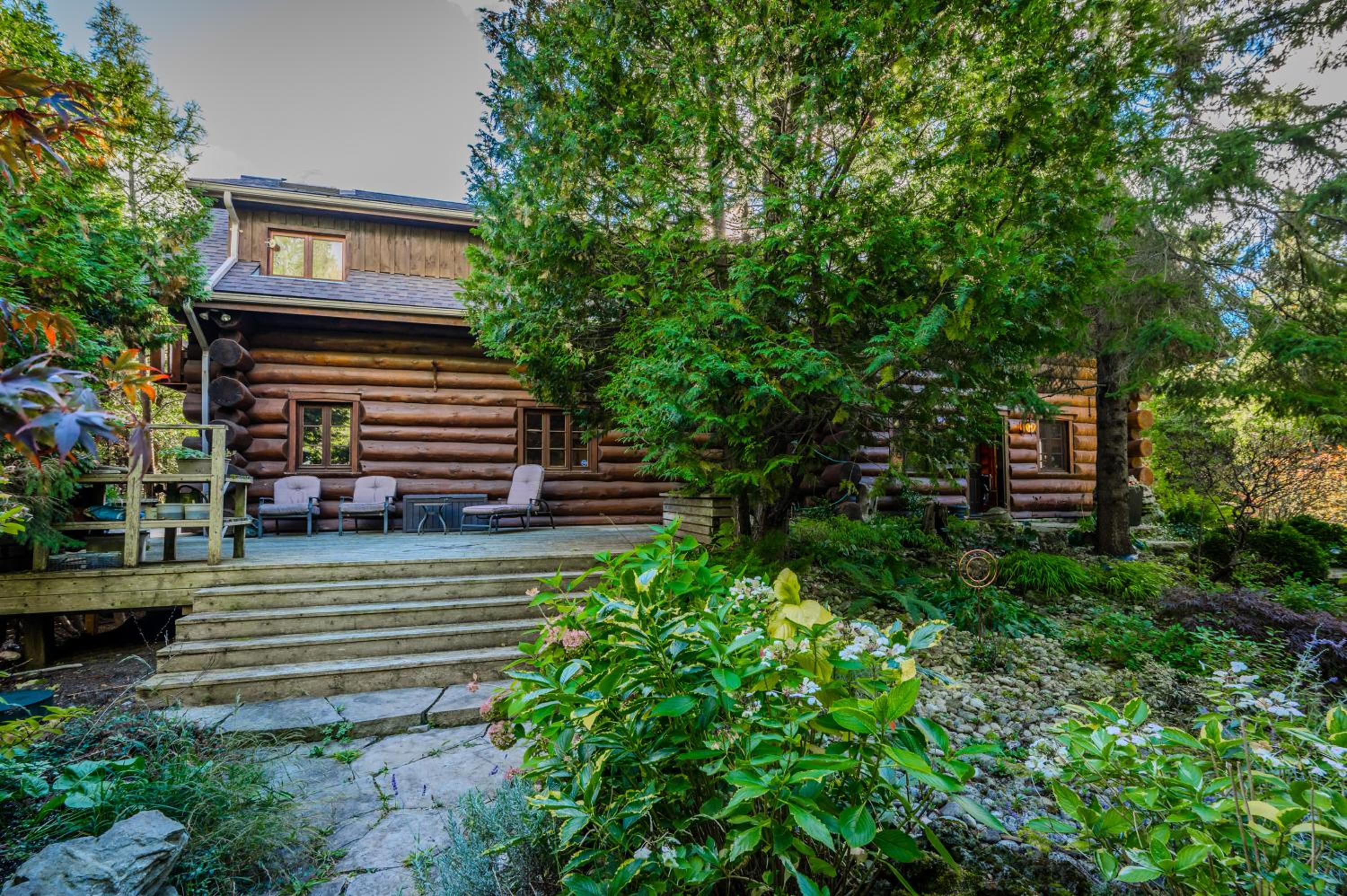 Rustic Waterfront Log Cabin