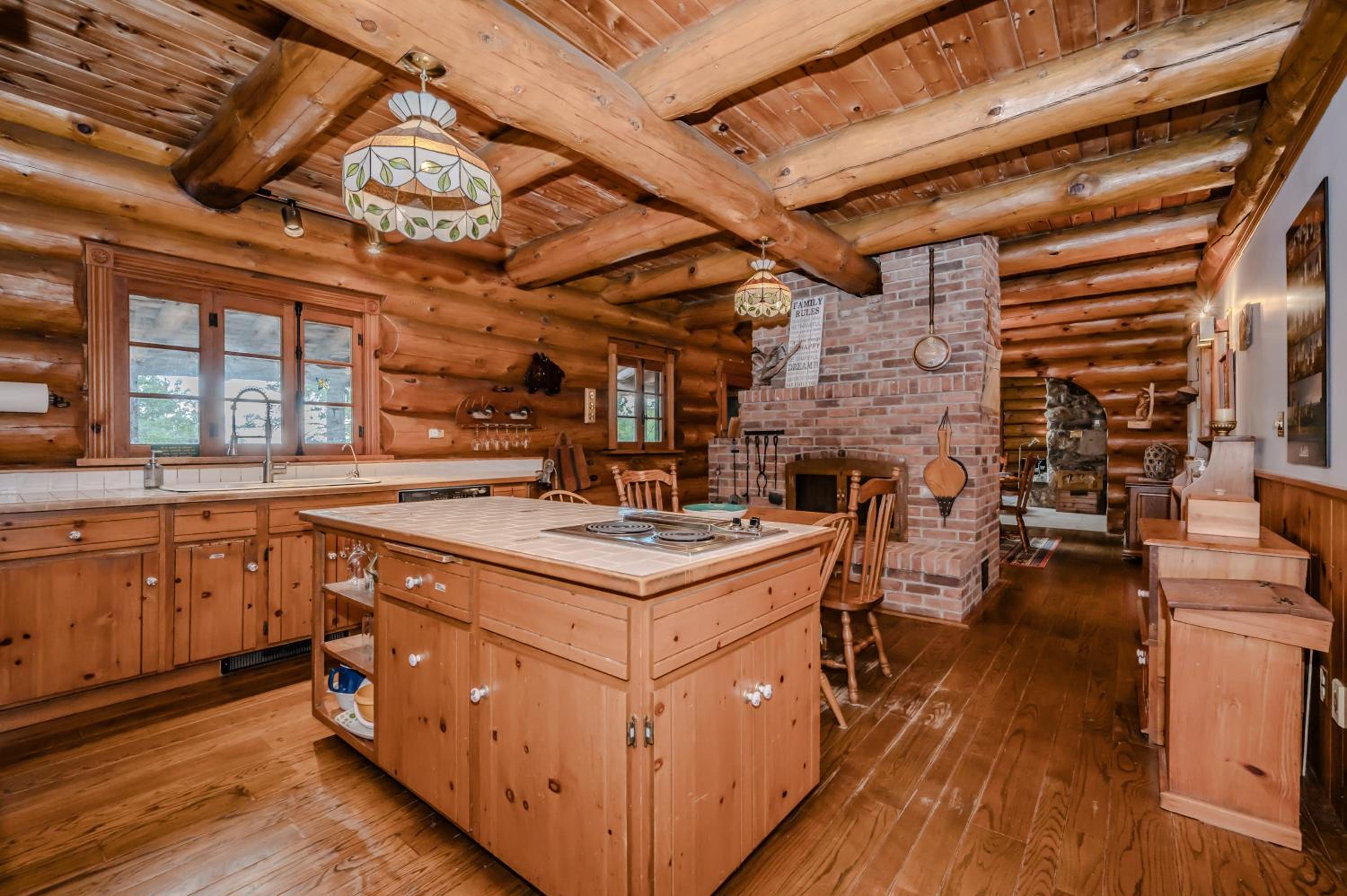Rustic Waterfront Log Cabin