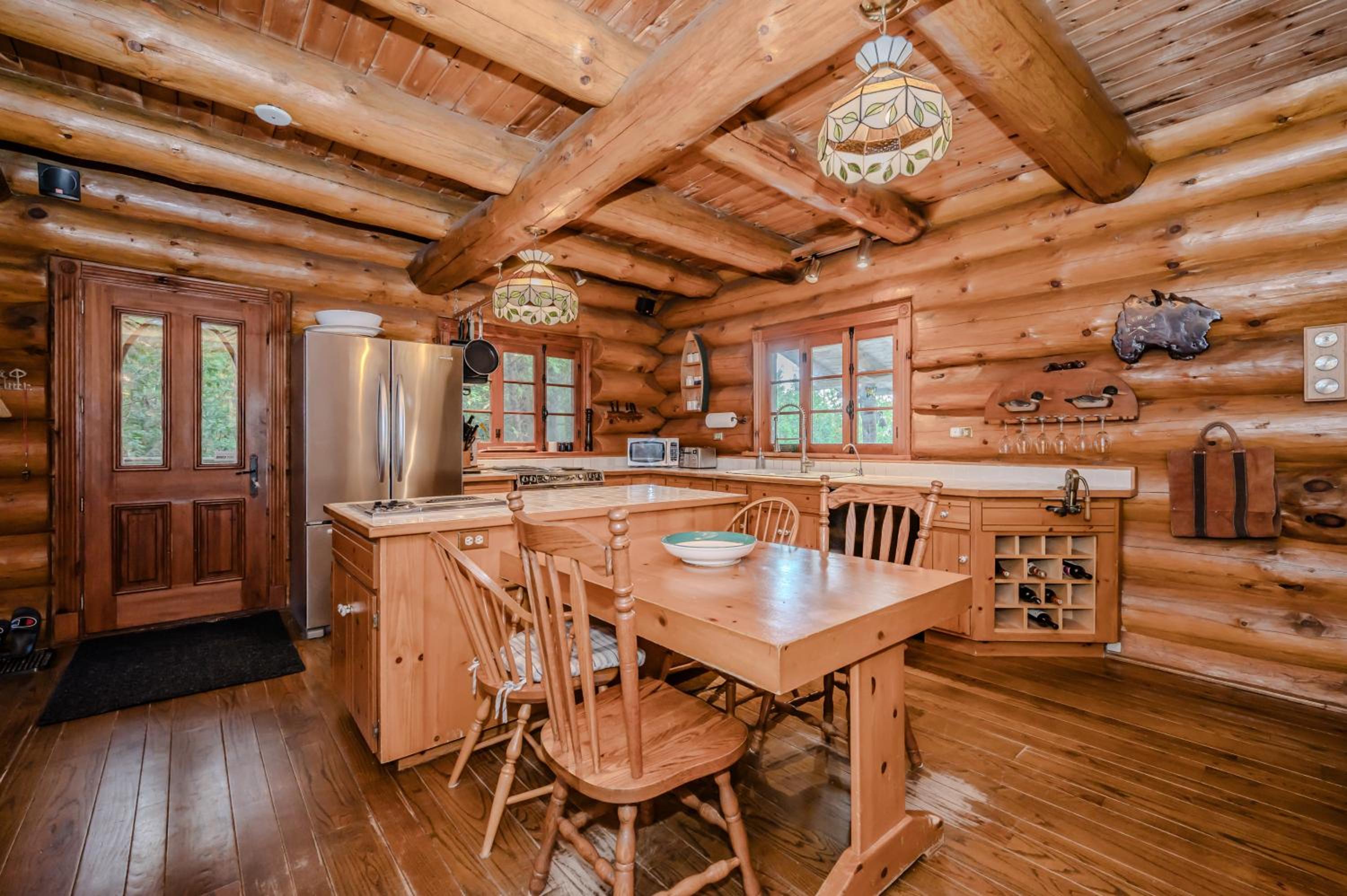 Rustic Waterfront Log Cabin