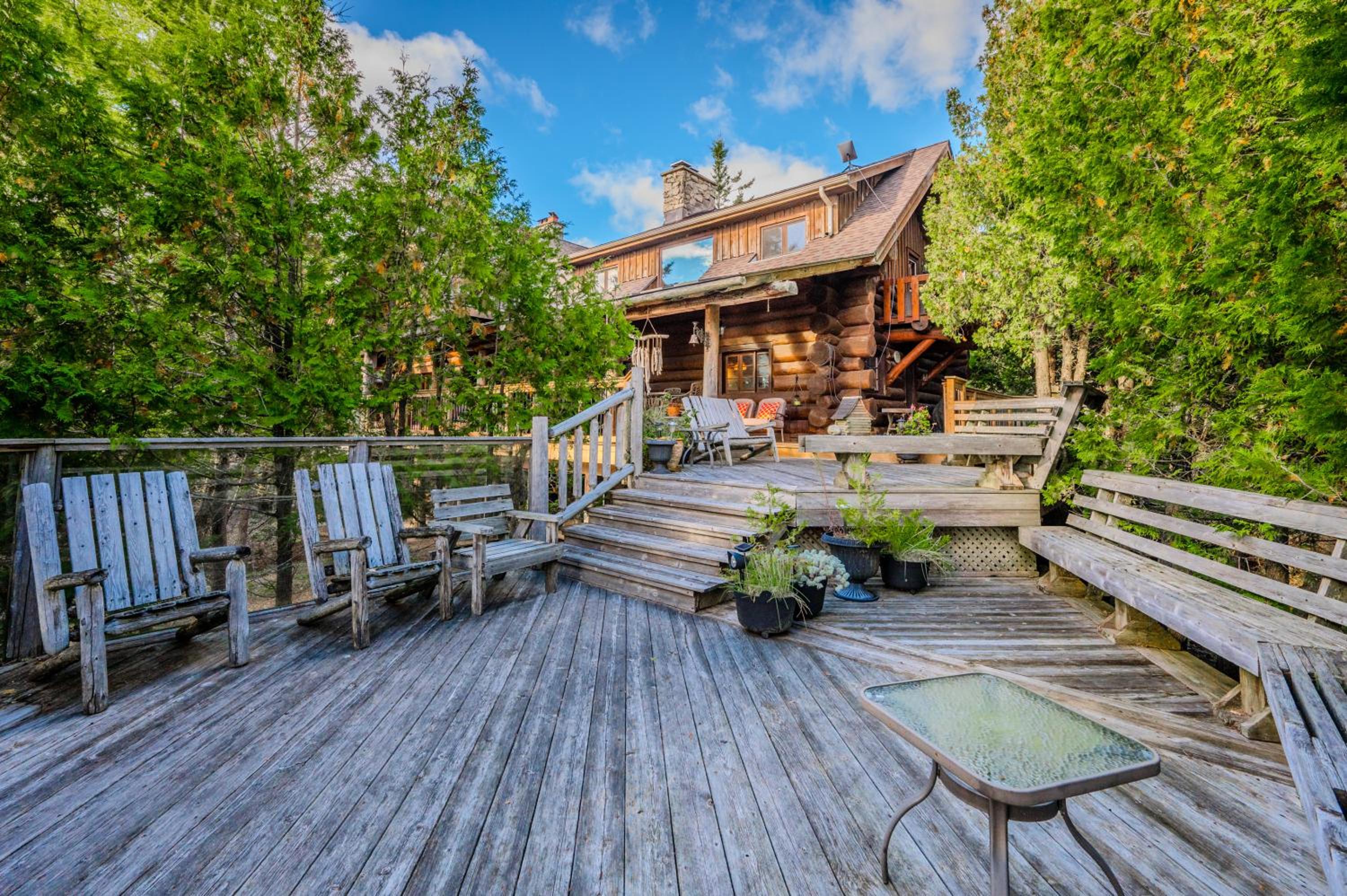 Rustic Waterfront Log Cabin