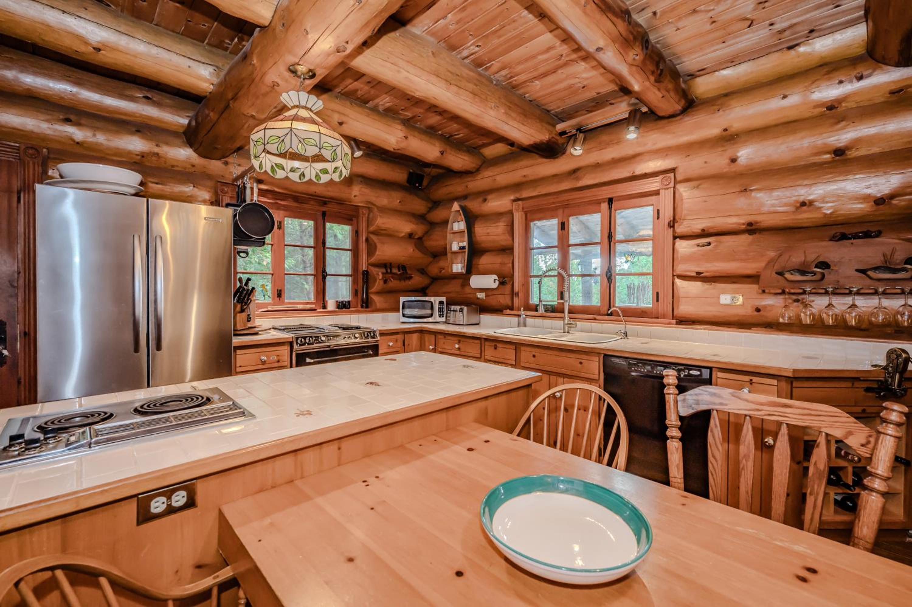 Rustic Waterfront Log Cabin