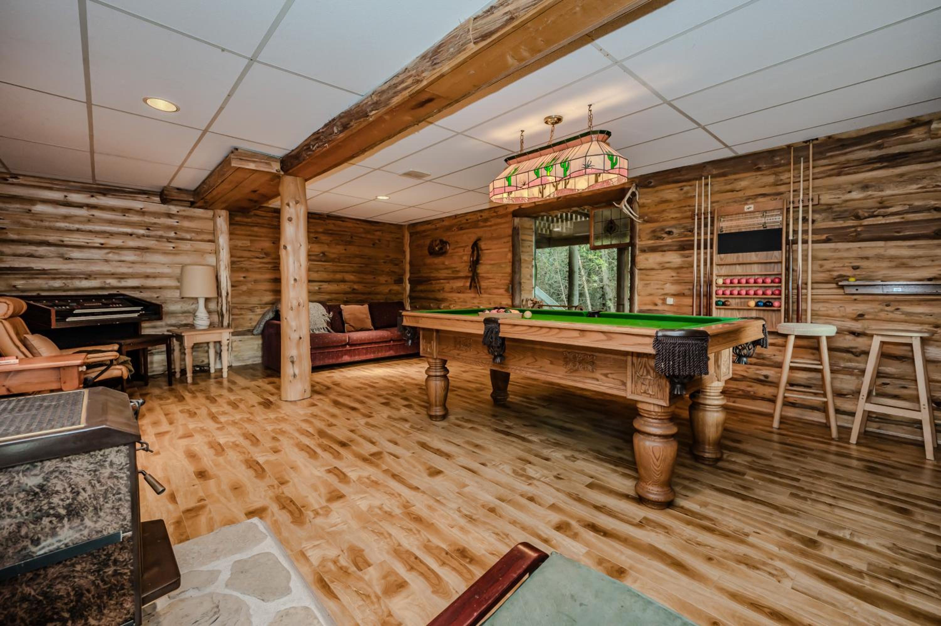 Rustic Waterfront Log Cabin