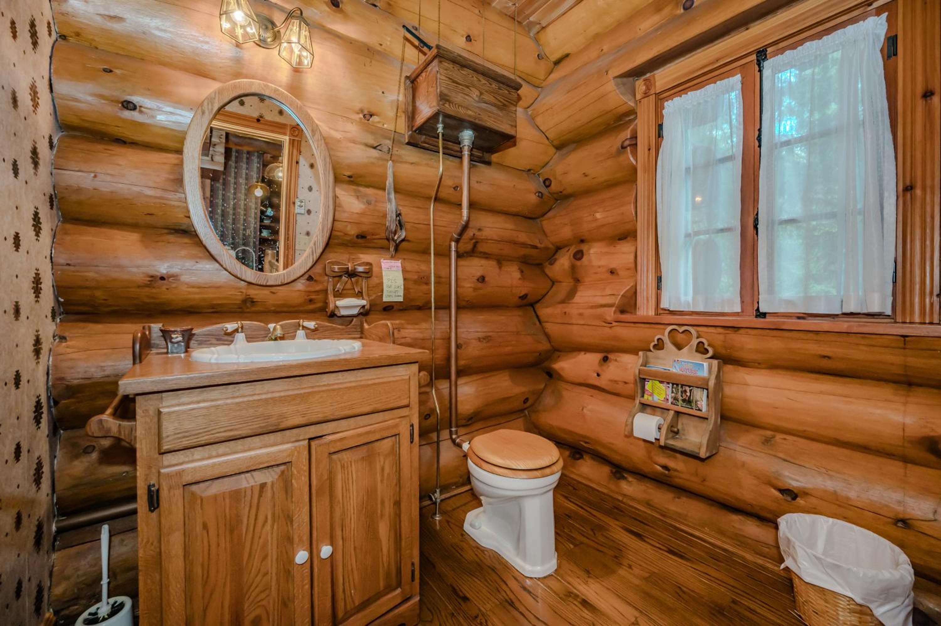 Rustic Waterfront Log Cabin