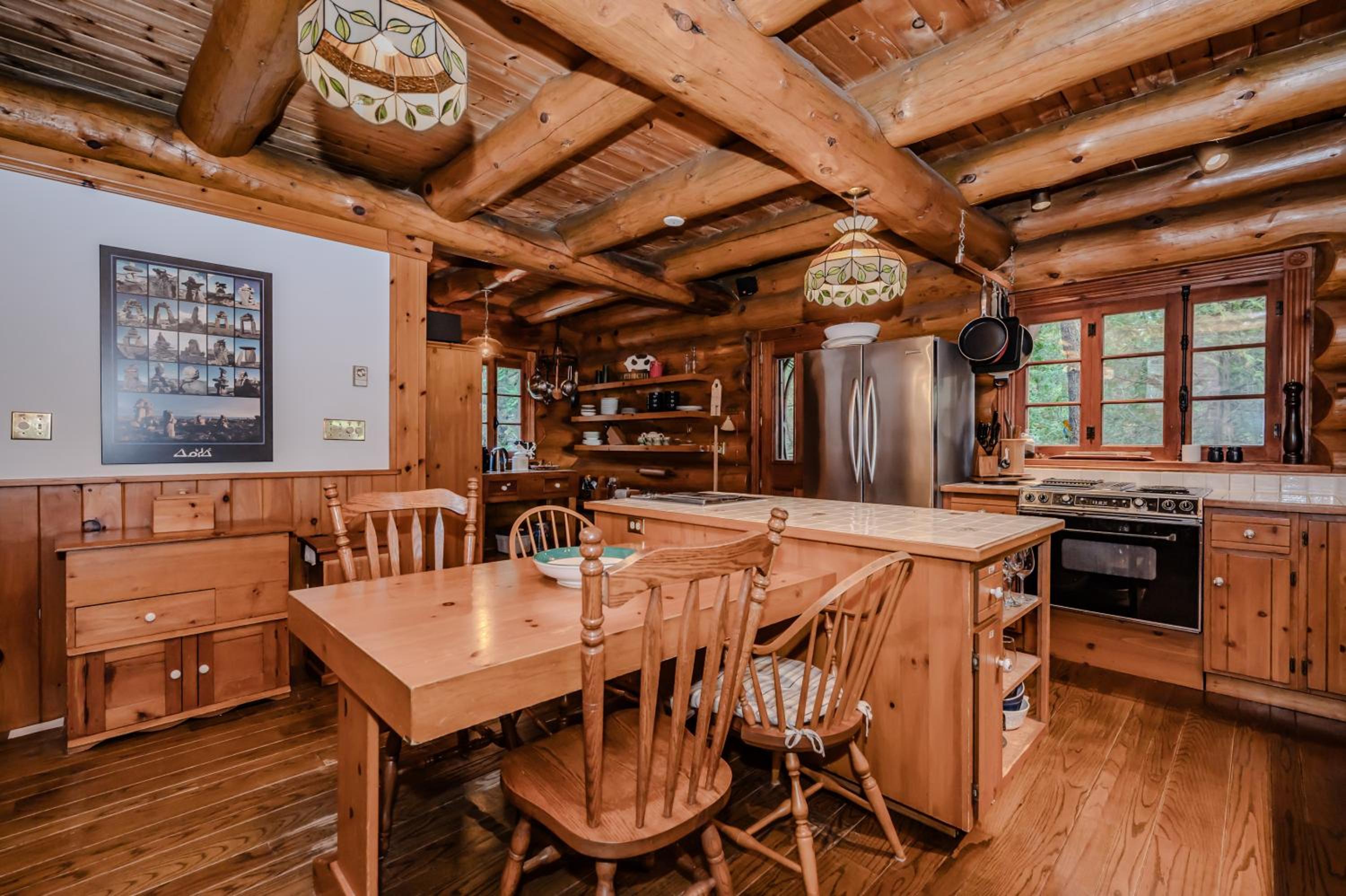 Rustic Waterfront Log Cabin