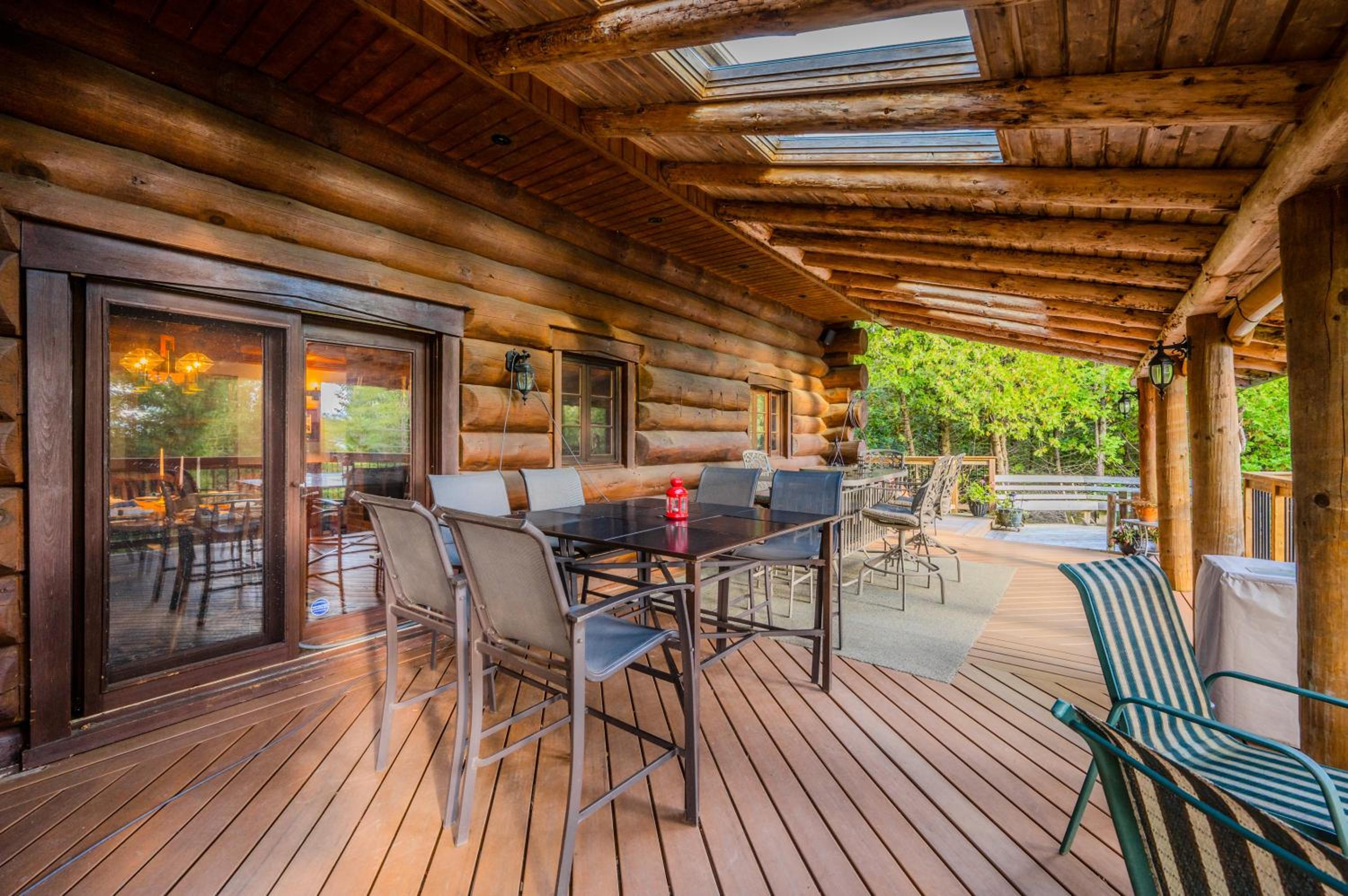 Rustic Waterfront Log Cabin