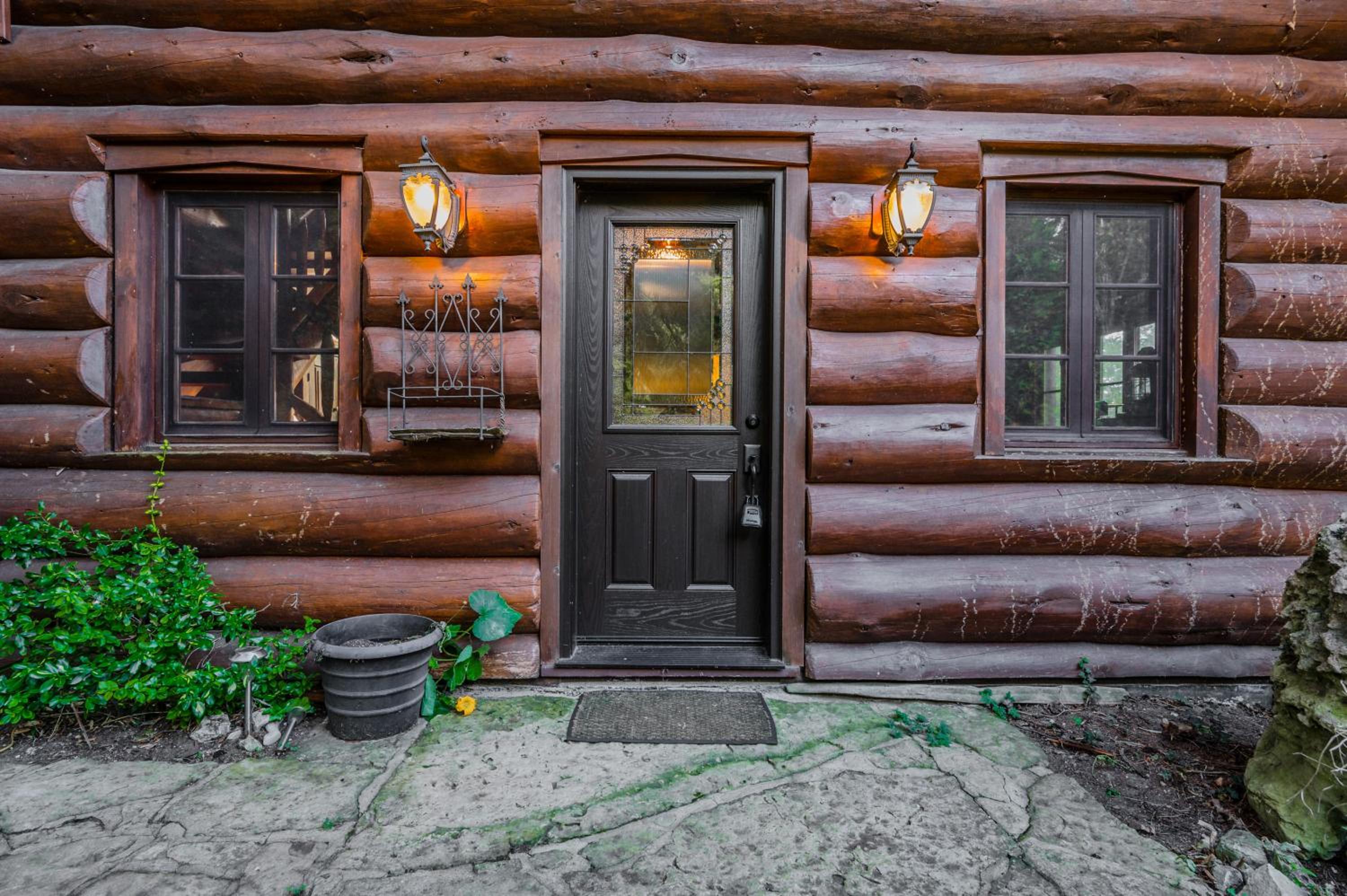 Rustic Waterfront Log Cabin