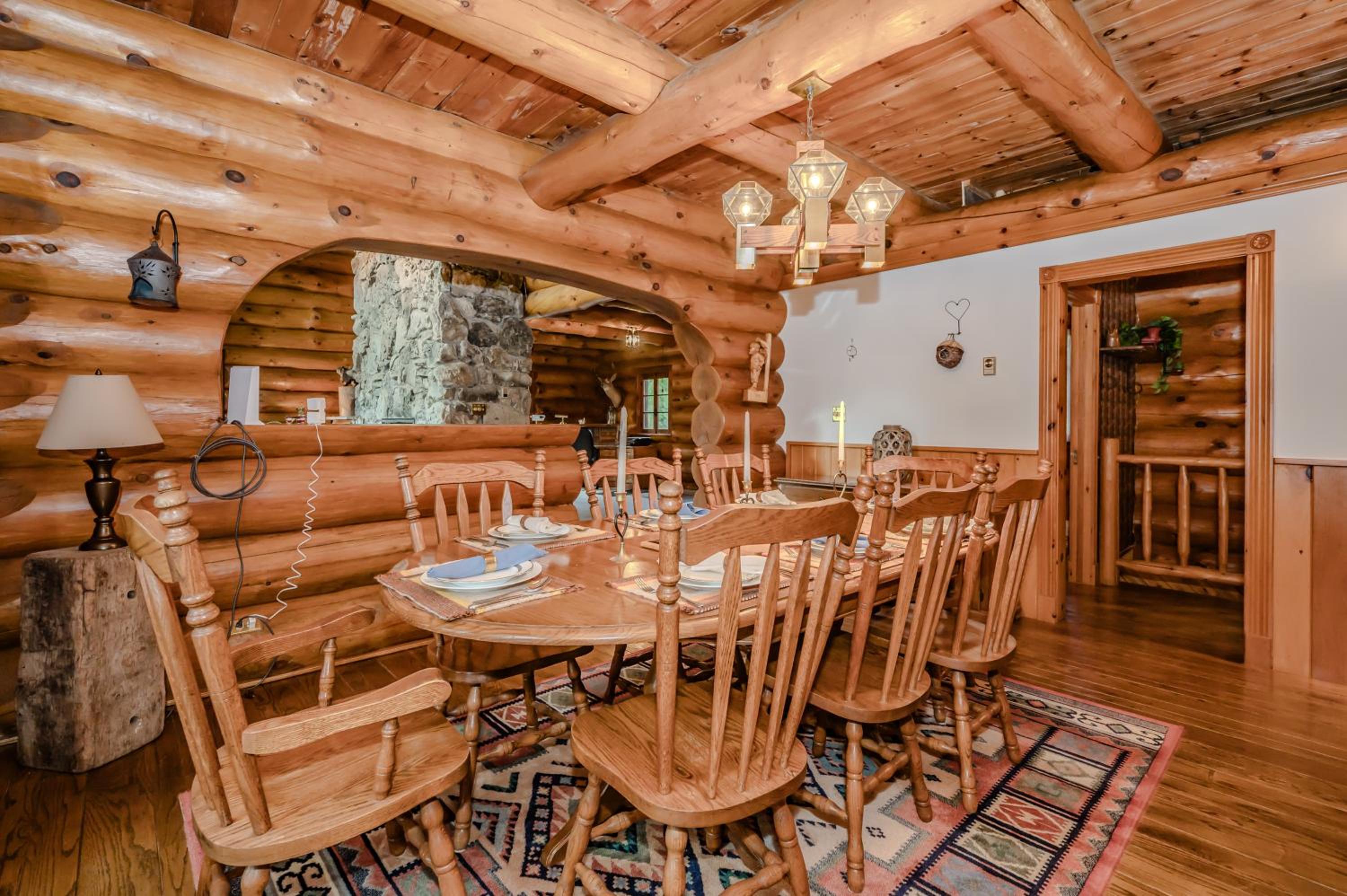 Rustic Waterfront Log Cabin