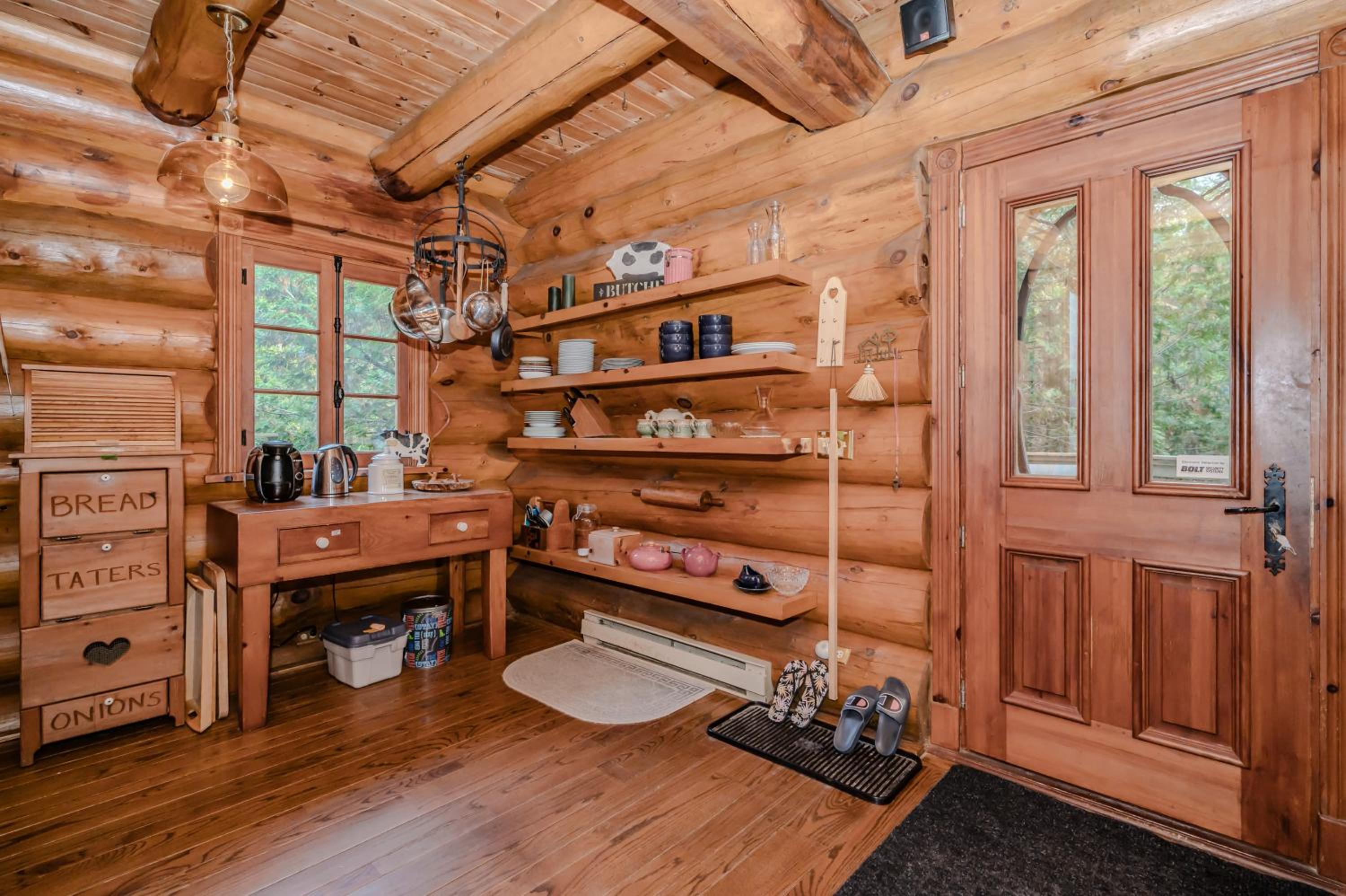 Rustic Waterfront Log Cabin